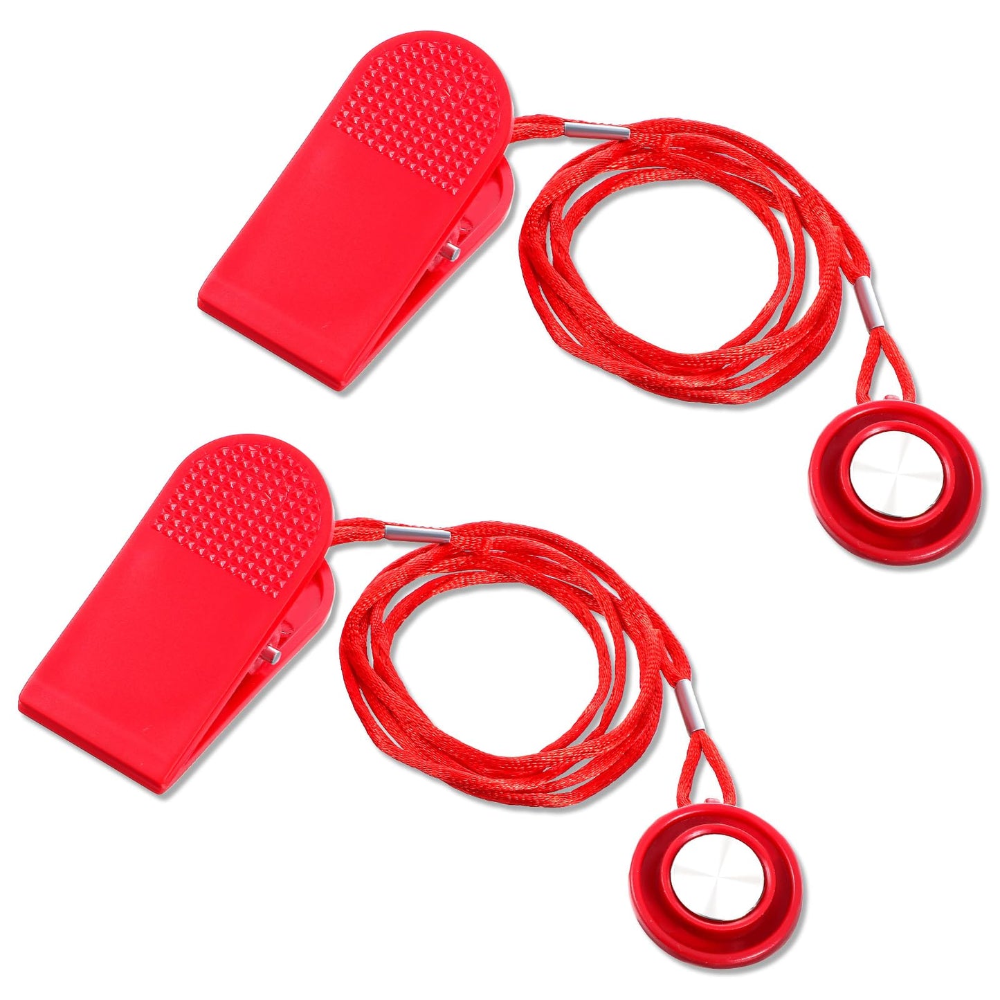 Wanmu Treadmill Magnet Safety Key, 2 Pcs Round Treadmill Key Replacement, Universal Magnetic Safety Switch, Treadmill Magnet Accessories for Most Running Machines