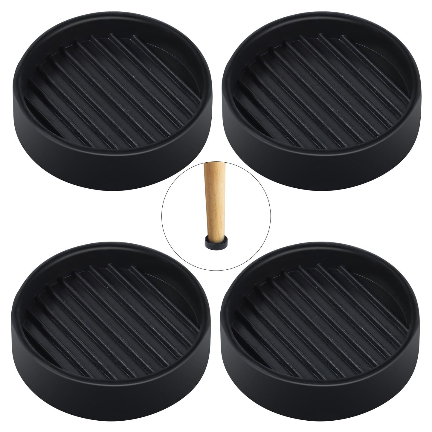 Chair Leg Caps Table Floor Protectors Foot Covers 4 PCS Rubber Furniture Feet Sliders Outdoor Round Glides Stopper Bottoms Grippers Replacement Camping Fixed Pads Board Deck Cups Cushion