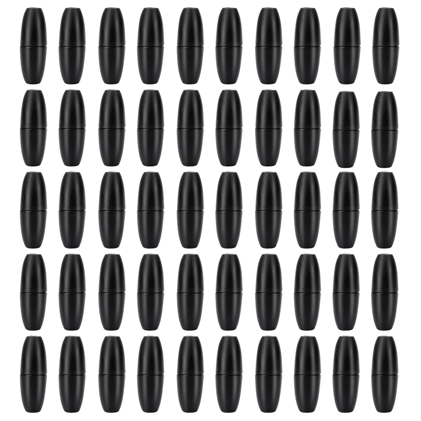 COMNICO 50 Pieces Clasp Bead Barrel Connectors Plastic Breakaway Clasps Safety Breakaway Clasps Plastic Bead Barrel Connectors for Necklaces Bracelets Lanyards Jewelry DIY Craft Making