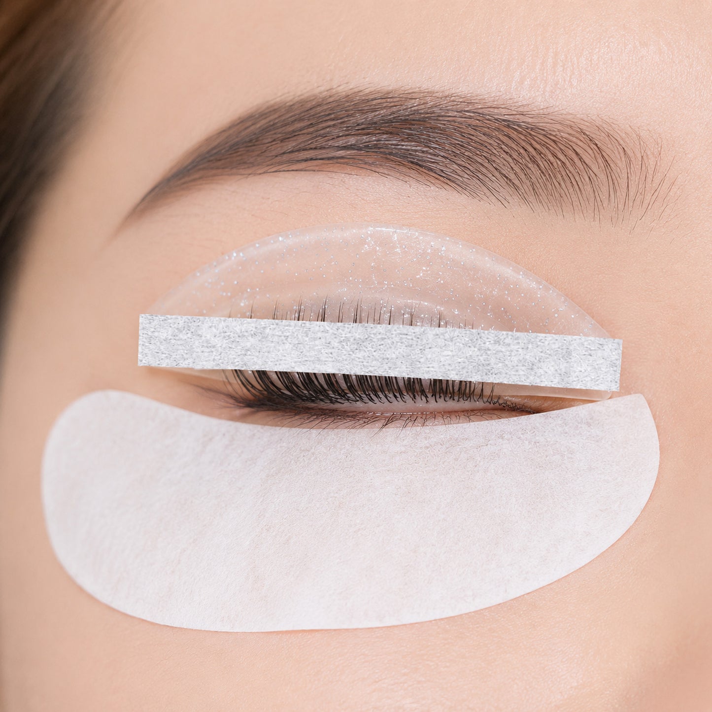 1000 Pcs Lash Lift Paper Strips with 2 Pcs Lash Lift Shields Reusable Korean Lashes Perm Paper Eyelash Lifting Lashes Ribbon Silicone Pads from Popping Out for Eyelash Supplies