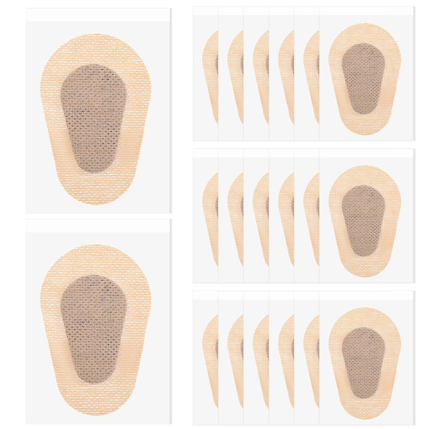 40 PCS Adhesive Eye Patches Disposable Eyepatch Breathable Adhesive Eye Pad Bandage Light Blocking Stickers Nude Color Bandages for Adult Amblyopia Lazy Eyes