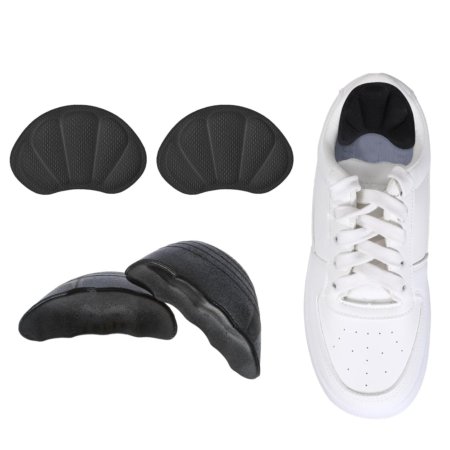 COMNICO Shoe Filler for Too Big Shoes, 4 Pcs Toe Filler Cushion Inserts Prevent Heel Slipping Shoe Inserts Make Shoes Fit for Men and Women Sports High Heels Boots