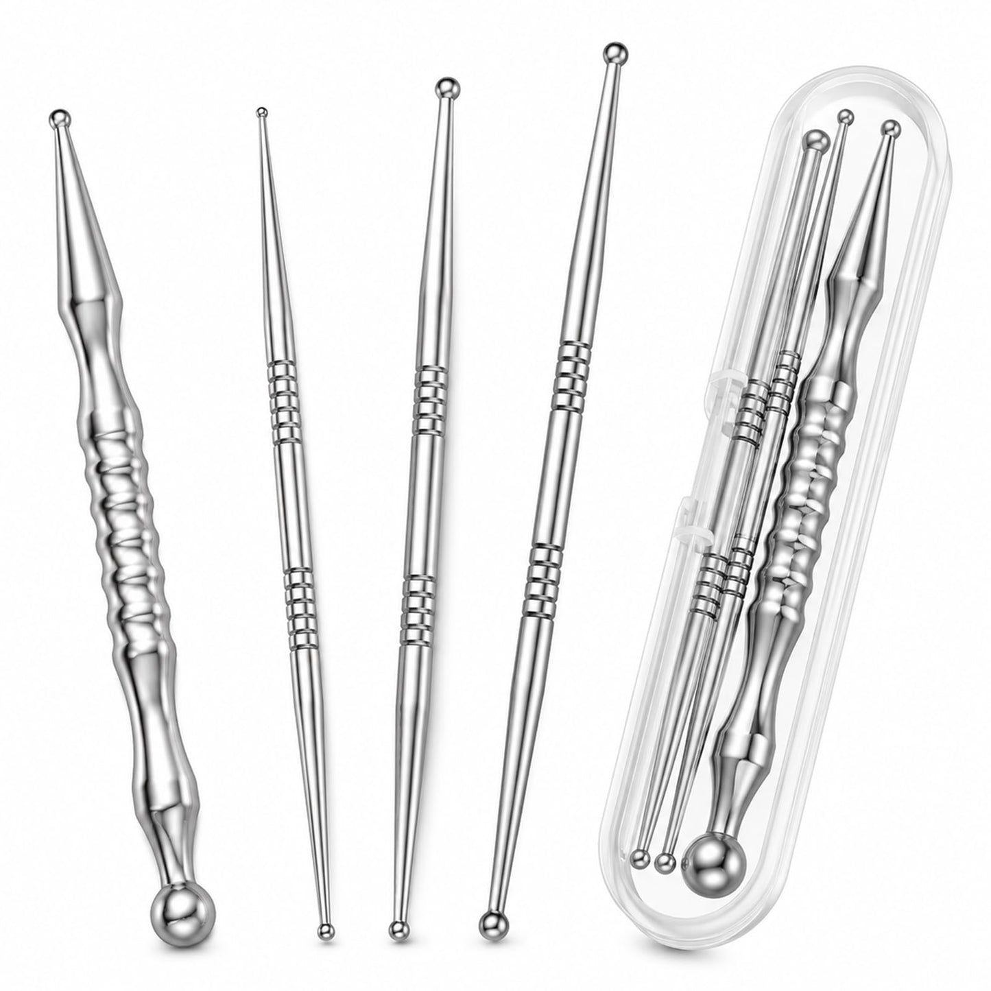 Wanmu 4Pcs TMJ Relief Products Massage Tool Acupuncture Pen Acupressure Pen