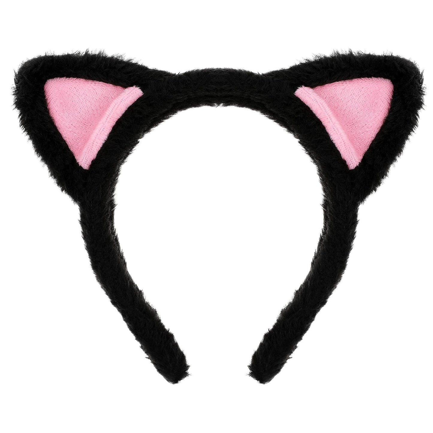 Cat Ears Headbands Cute Plush Kitty Hairband Washing Face Hair Hoops Soft Furry Makeup Hair Bands Favors Holiday Cosplay Party Headwear Costume Hair Accessories for Women Girls