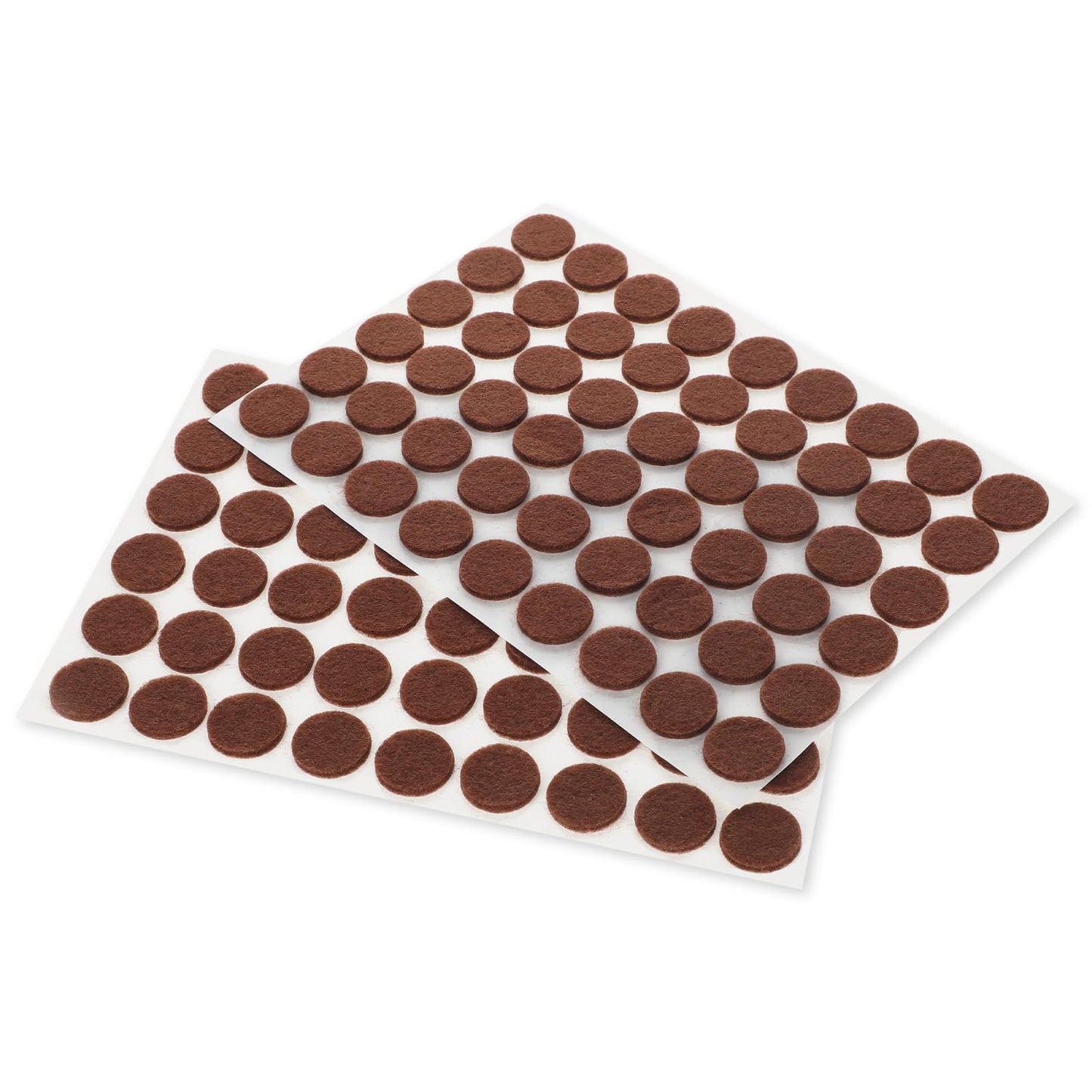 108 Pcs Felt Furniture Pads for Hardwood Floors Round Cuttable Felt Chair Pads Self Adhesive Table Legs Felt Mat Anti Scratch Floor Protectors for Feet Wood Floors Brown