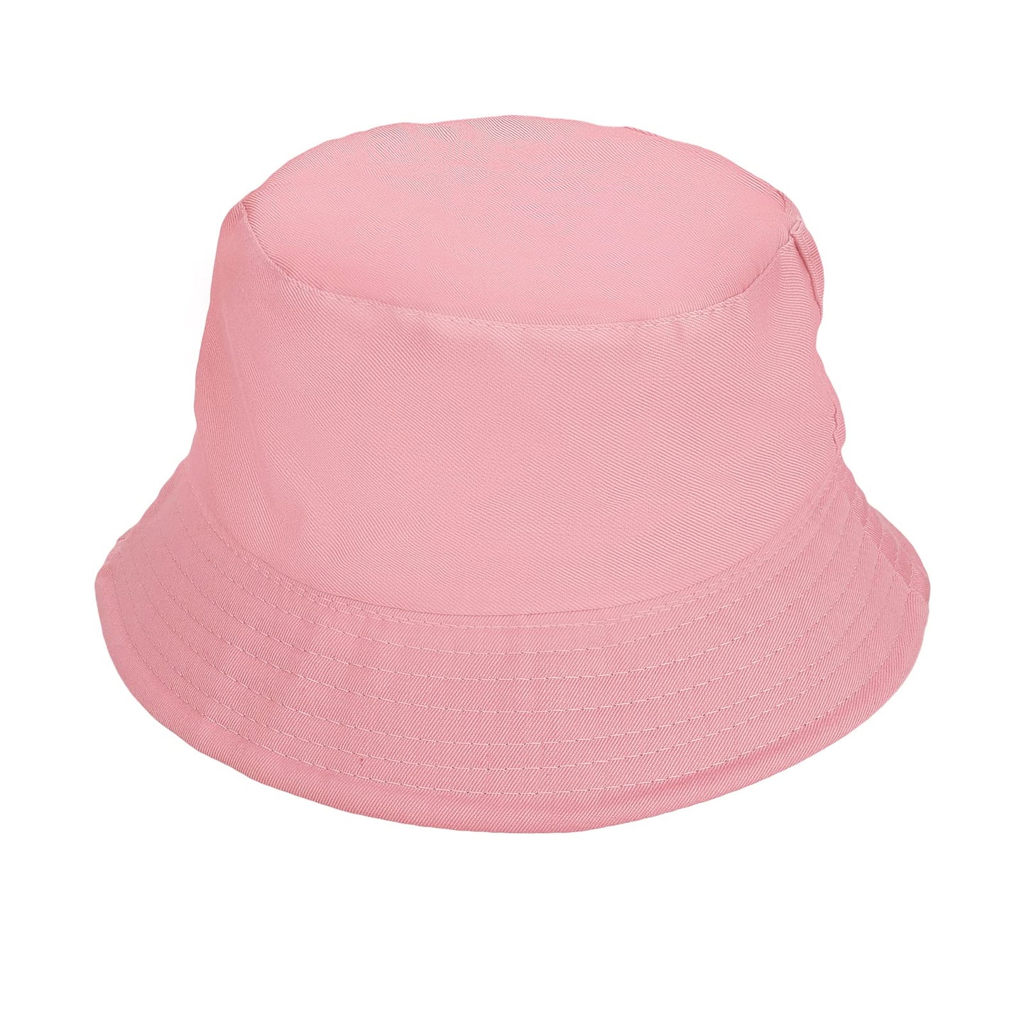 Sibba Bucket Hat Summer Fisherman Sunshade Caps Unisex Packable Hats for Women Men Holidays Hiking Camping Shopping 56-58cm Plain Colors (Light Pink)