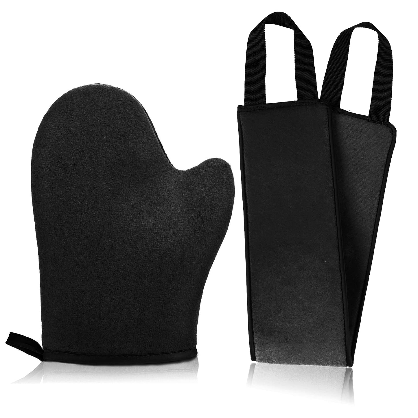 Sibba 2 Pack Self Tanning Mitt Applicator Kit, Mini Self Tan Mitt, Back Buddy Lotion Applicator for Back Self Applicator Work with Self Tanning Mitts When Apply Tanning Lotion