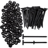 150pc Nylon Cable Tie Buckles Universal Zip Ties Self-Locking Zipties Holder Rivet Zipties Clips Fasteners Set Multifunctional Cable Organizer for Repair Daily Maintenance Home Garage