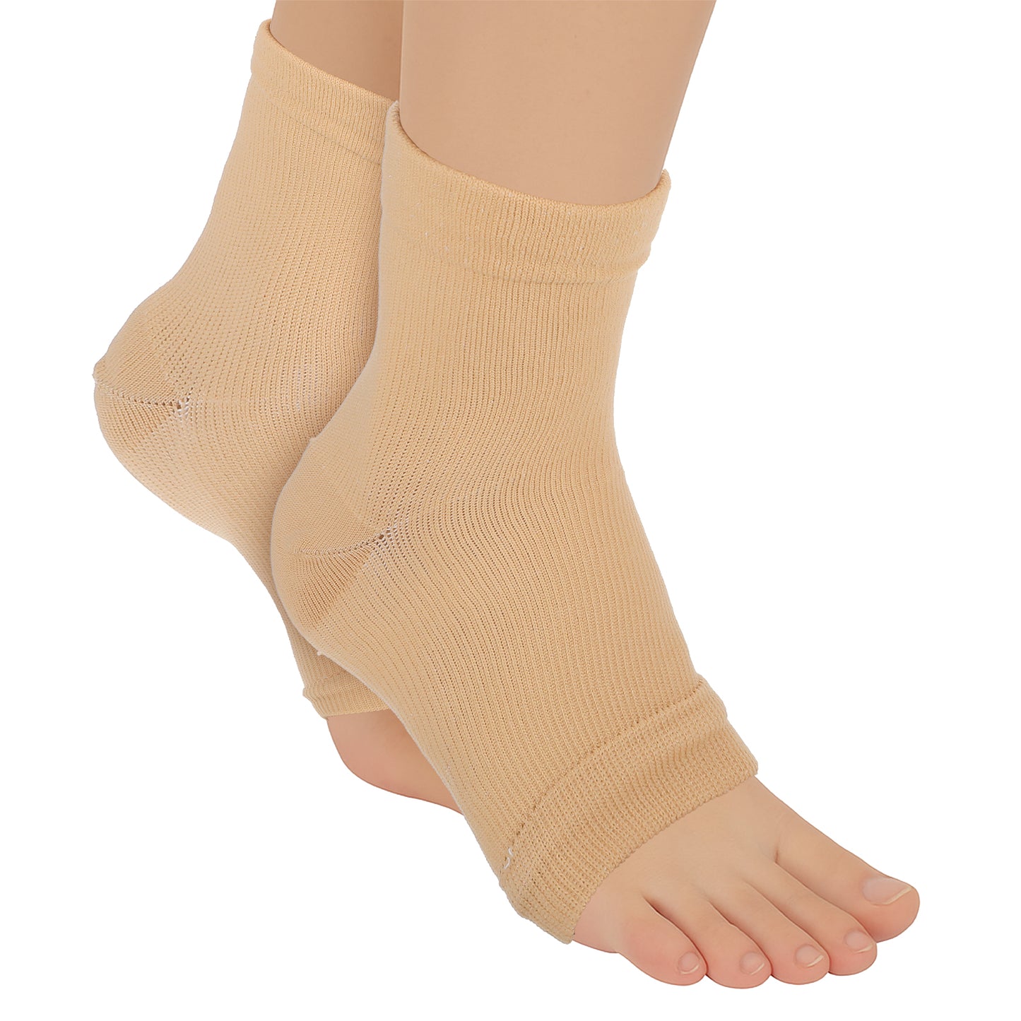Wanmu 3 Pairs Copper Ankle Compression Socks for Women and Men, Wicking Cushioned Plantar Fasciitis Socks for Sprain, Foot Swelling & Fatigue, Athletic Running Ankle Support Sock