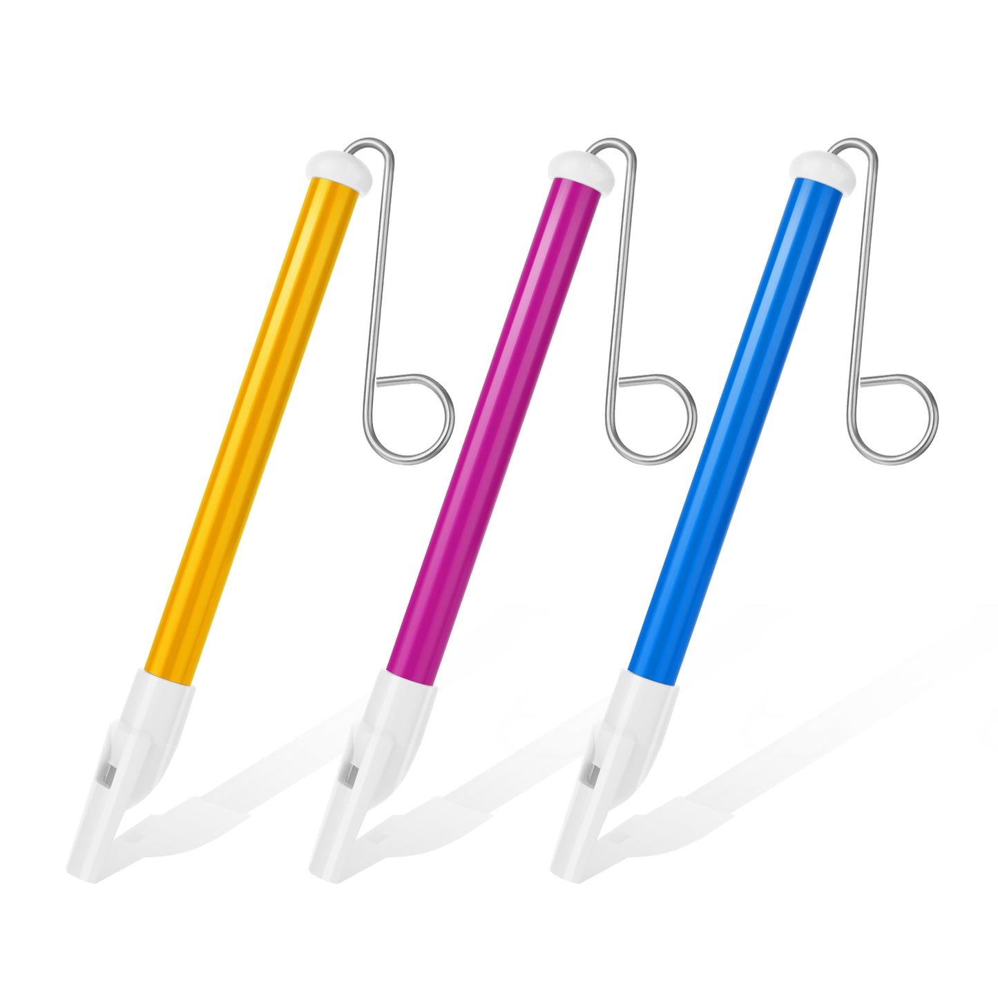 3 Pieces Slide Whistle Handheld Slide Whistle Party Favors with Stainless Steel Metal Sliding Rods Adults Musical Instrument Sliding Whistle for Parent-Games Party Favors, Party Funny Playing Music