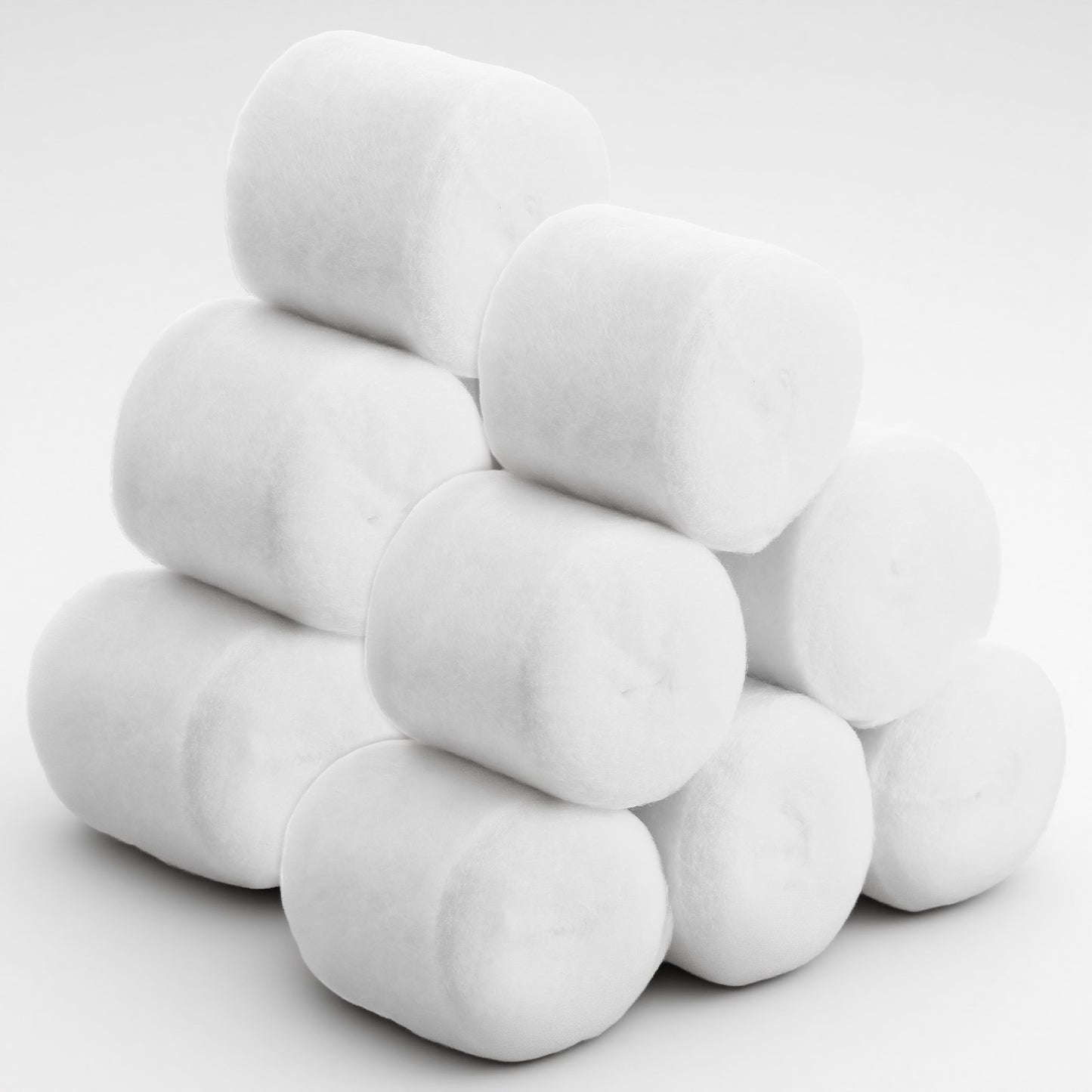 Gjinxi 12 Rolls Cast Padding, Individual Pack Soft Cotton Undercast Padding Wrap, Bandage Cast Use with Plaster Cloth Gauze for Halloween Wrap Bandage Art Body Casts Mask Making Craft(2 Inch X 8.8 ft)