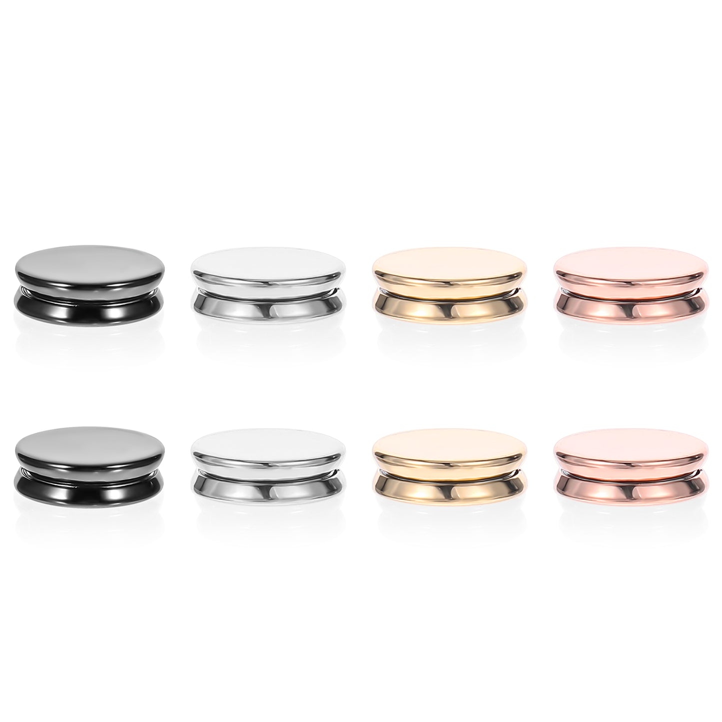 Wanmu 8Pcs Magnet Buttons, Multi-Purpose Colorful Magnetic Hijab Pins, No-Snag Scarf Clasp, Pinless Brooch for Women Scarves Clothes, Oblate Style