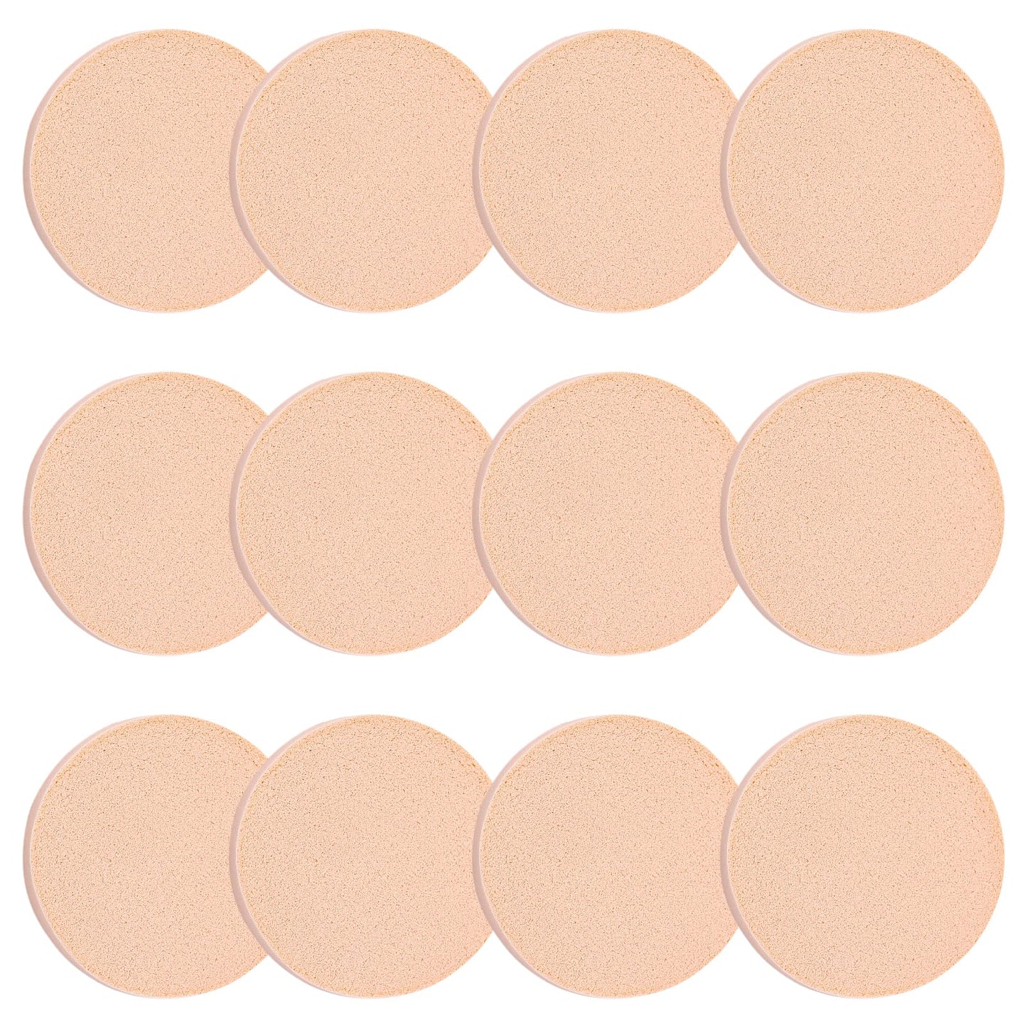 Sibba Makeup Sponge Foundation Loose Powder Puff 12 Pieces Mini Make Up Beauty Blender Holder Eye Techniques Facial Face Pressed Blending Brush Pads Setting Applicator Dry Wet Use