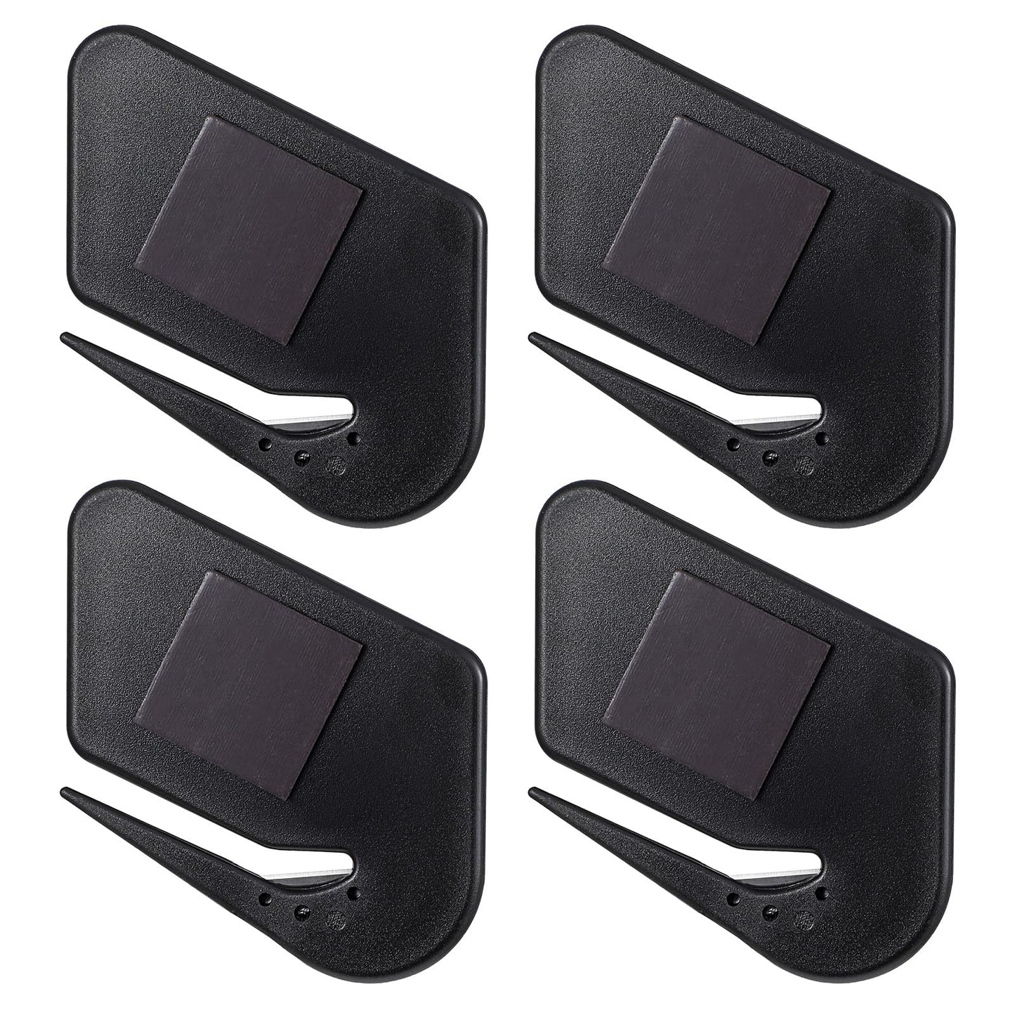 Wanmu 4Pcs Letter Opener, Envelope Slitter for Mail with Magnetic Storage, Safe Blade Openers for Package, Paper, Letter