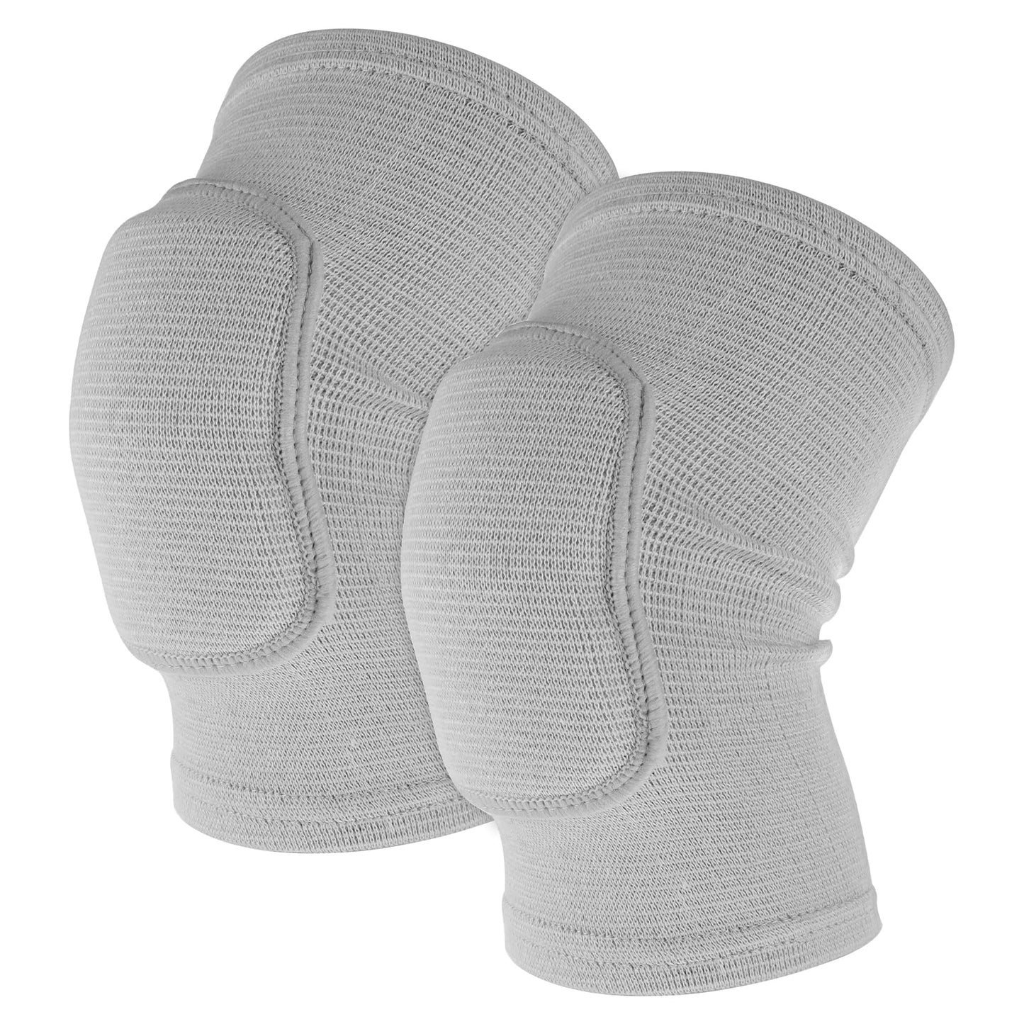 Sibba Kids Knee Pad, Breathable Elastic Knee Brace, Anti-Slip Padded Sponge Knee Protector for Volleyball Dance Running Skating Basketball Football Sports(Grey)
