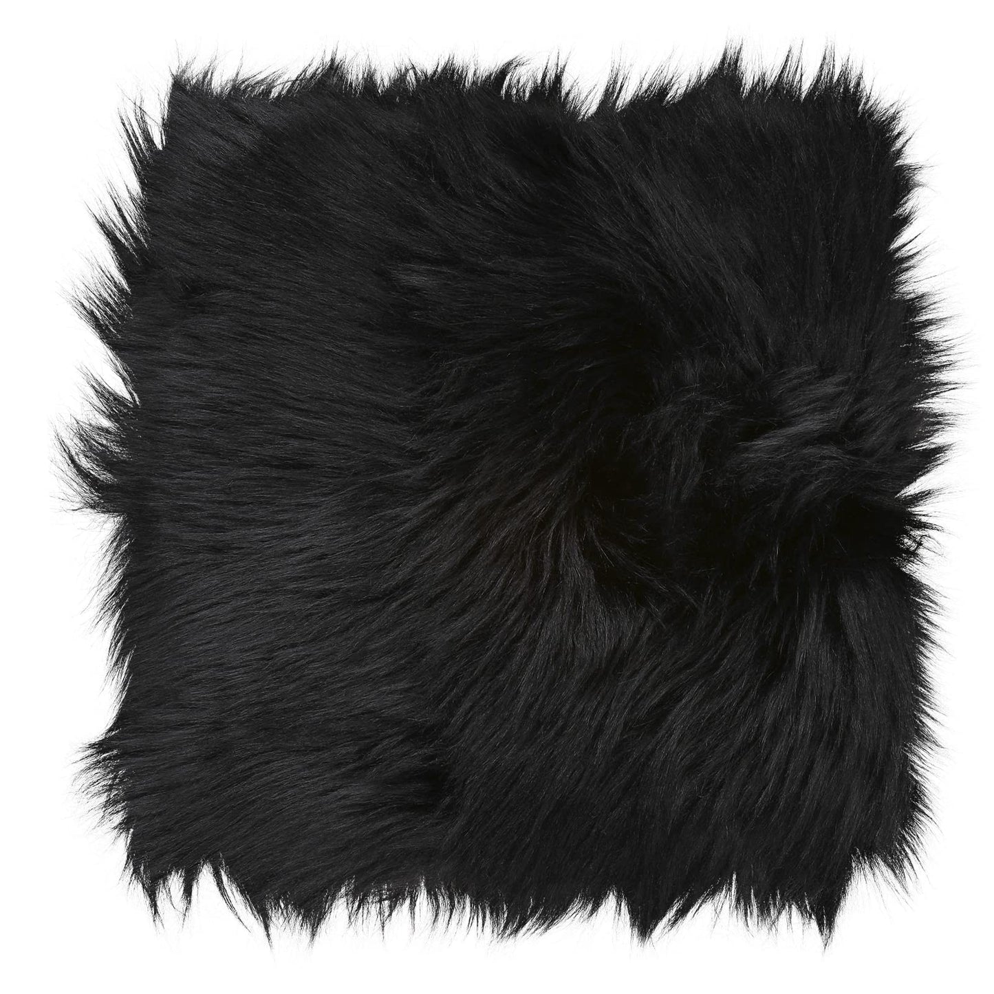 WLLHYF 10 Inches Mini Square Faux Fur Rug? Small Fluffy Area Rug Cushion for Living Room Sofa Bedroom Floor Soft Square Chair Cover Seat Pad Nail Mat for Photographing Background of Jewelry