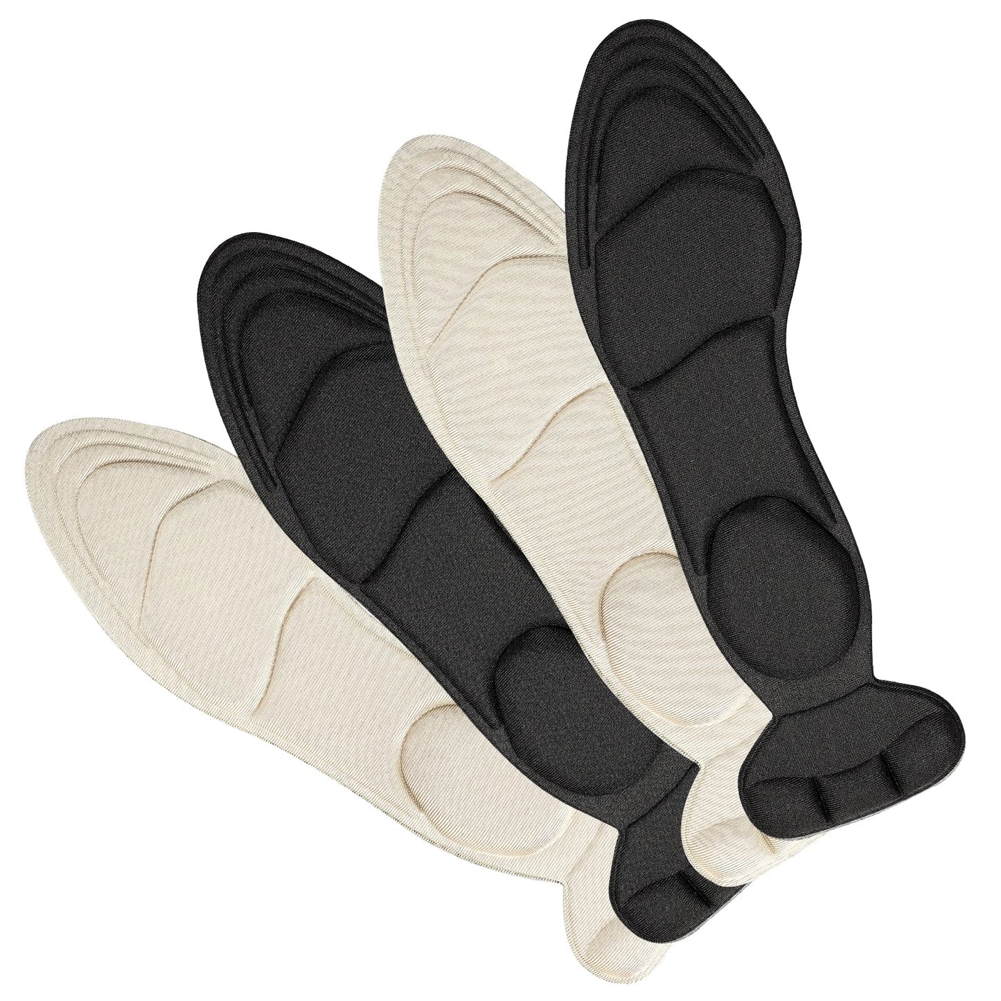 QFGasre 2 Pairs Heel Insoles High Heel Cushion Pads Sponge Shoe Pads with High Heels Inserts Heels Protectors for Loose Shoes Arch Pain Foot Sore and Spurs Soft Breathable