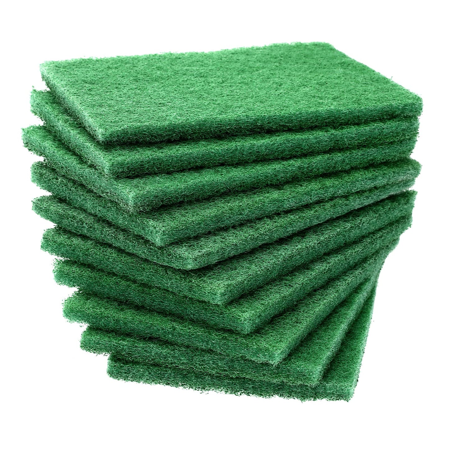 Sibba 10 PCS Scrub Dish Scrubber Pads Sponges Cleaning Scouring Brush Kitchen Pot Iron Pan Non Scratch Scraper Heavy Duty Handheld Sized Household Sticks