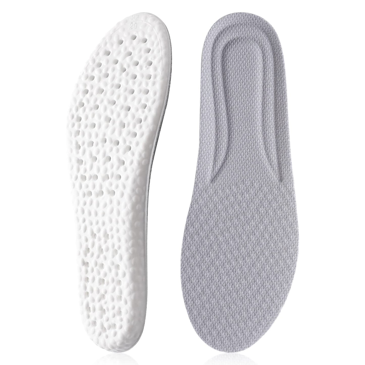 WLLHYF 1 Pairs Memory Foam Shoe Insoles, Shock Absorption Inserts Arch Support Cushioning Sports Insoles Soft Comfortable Replacement Insoles for Men Women 20cm Kids Size-UK :11-13