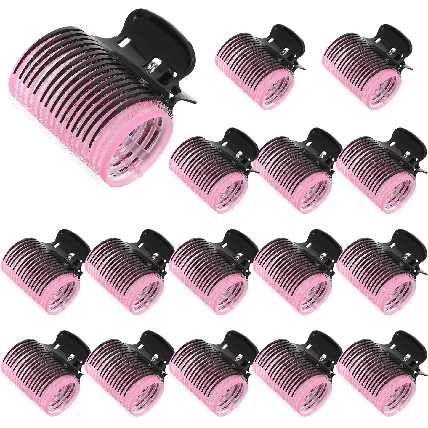 Hot Roller Clips 16 Pcs Versatile Hair Roller Clips Curler Claw Replacement Clip Hair Section Styling Tool Set for Women Girls Effortless Curls Waves
