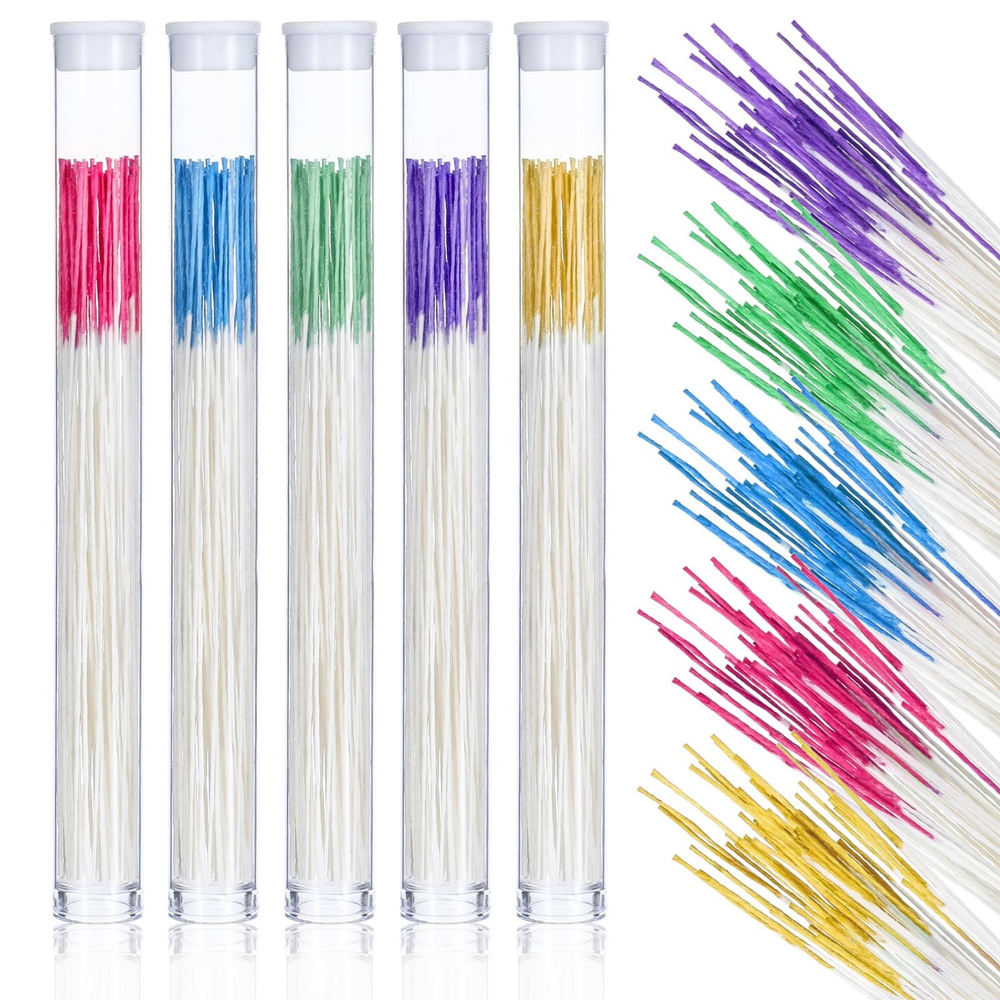 Wanmu 300Pcs Disposable Earrings Hole Cleaner, Ear Hole Floss Piercing Hole Cleaner, Line Ear Piercing Care Cleaning Tool Odor Removal Ear Care Kit for Women Men