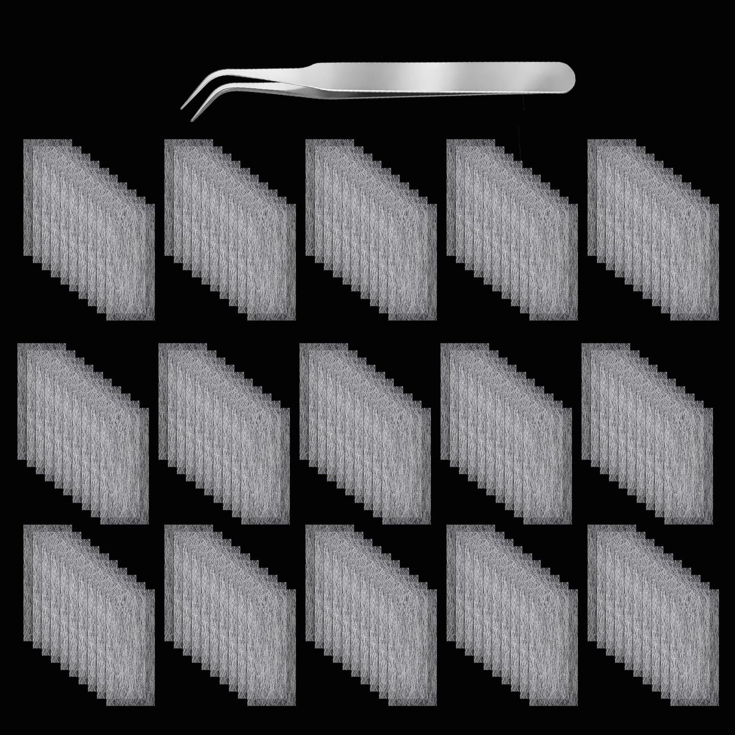 YBEATY 151 PCS Silk Nail Extension Wrap Kit with Tweezers, Nail Art Repair