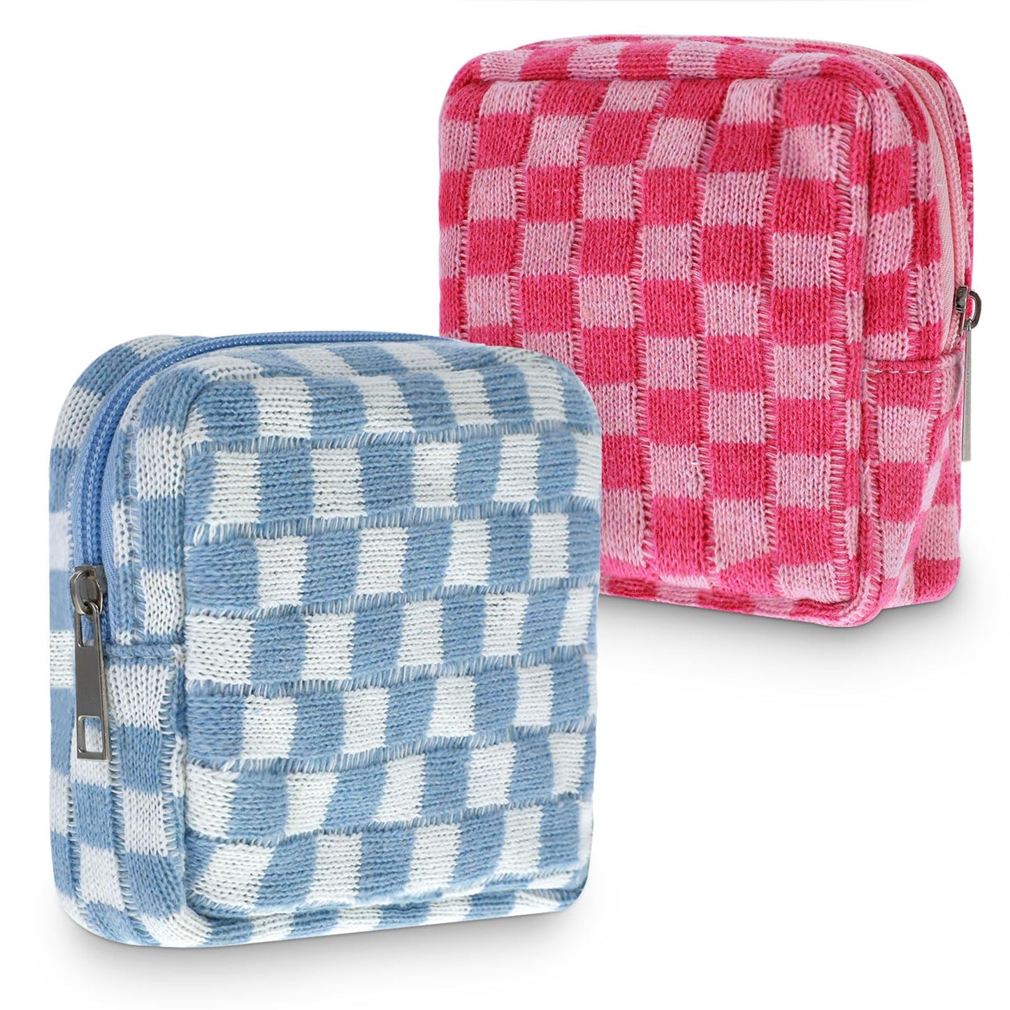 Sibba Period Bag Pouch 2 PC Sanitary Napkin Storage Pad Purse Organizer Pouches Feminine Product Kits Small Kit Tampon Pads Menstrual Bags Holder School Hygiene Necessities Essentials Tampons Cases