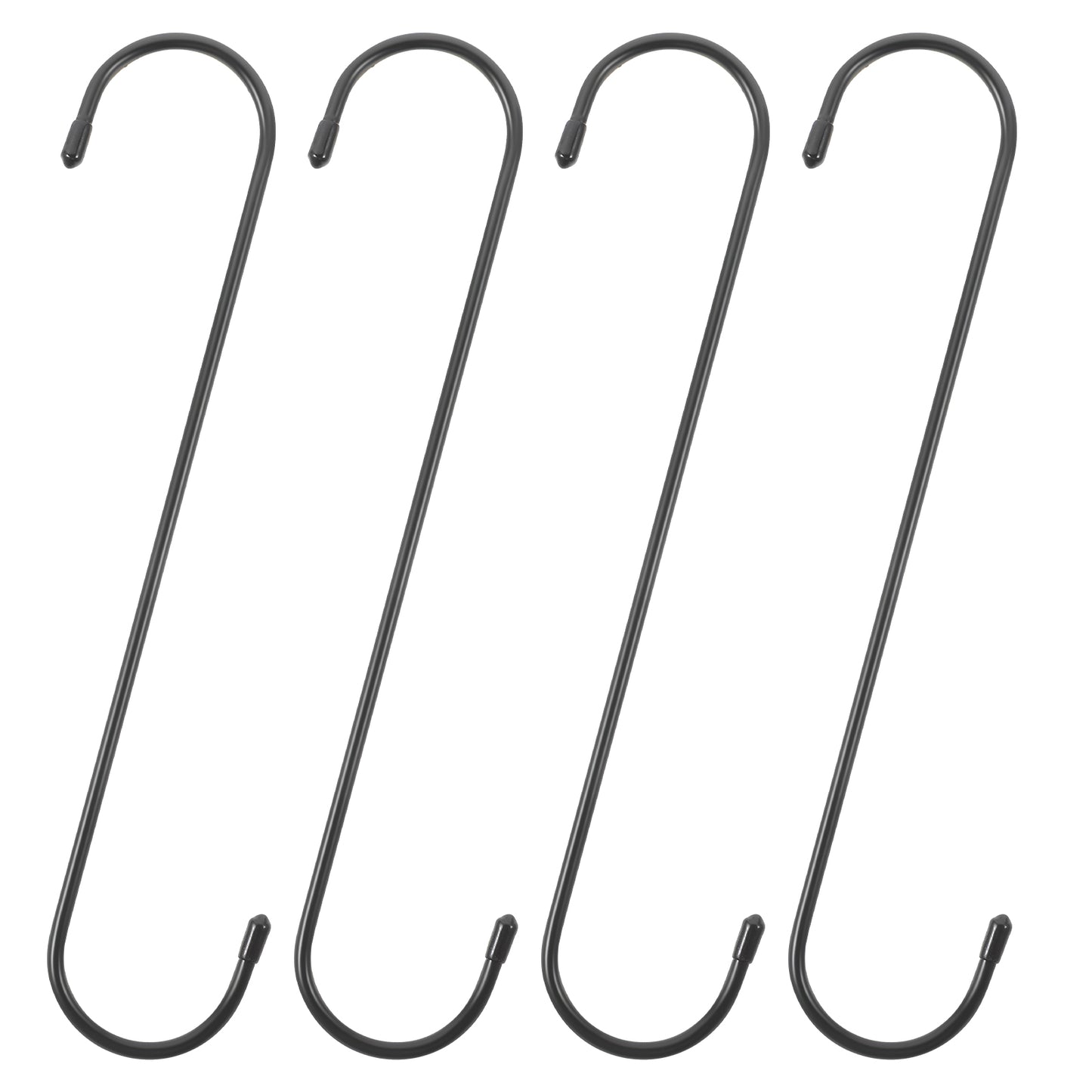 Dimeho 10 inch Extra Large S Hooks Heavy Duty Long S Hooks for Hanging Plant Large Tree Branch Extension Hook Applies to Flower Basket,Pergola,Closet,Garden,Patio,Indoor Outdoor Uses 4 Pack