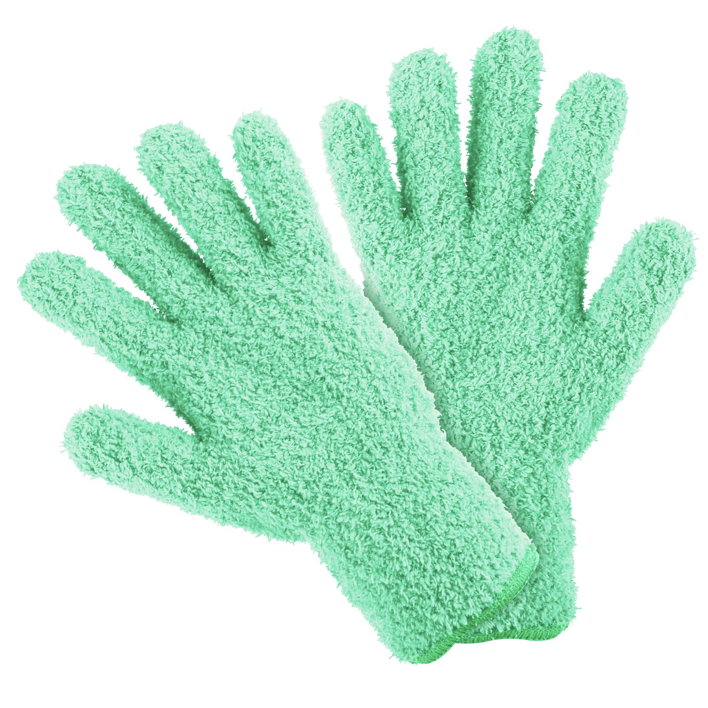 Wanmu 4 Pairs Microfiber Dusting Gloves Reusable Washable Leaf Cleaning Gloves Mittens for Indoor Plants Car Blinds Furniture House and Small Objects