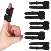 Gsbnjuy 5 PCS Trigger Finger Splints Breathable Finger Brace Adjustable Thumb Support Stabilizer Small Thumb Splints for Thumbs Middle Index Ring Fingers Broken Sprains Injuries Straightening