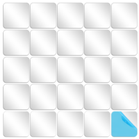 50 Pcs Metal Plates for Magnetic Mounts Replacement Metal Plates 1.18" x 1.18" Silver Small Iron Discs Square Magnet Stickers Adhesive Backing Steel Sheets for Magnetic Car Mount Wall Phone Holder