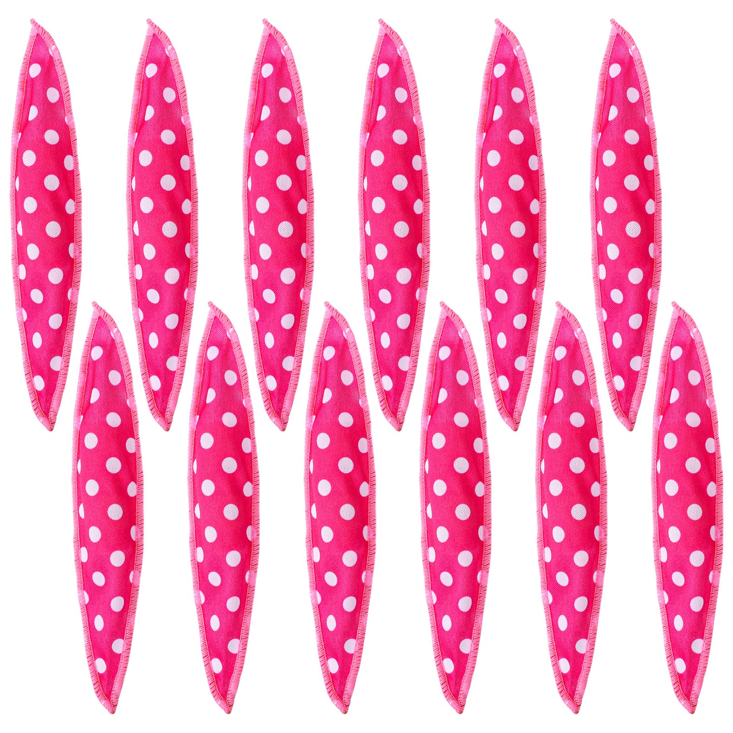 12 Pcs Hair Curler Rollers Soft Satin Sponge Curlers