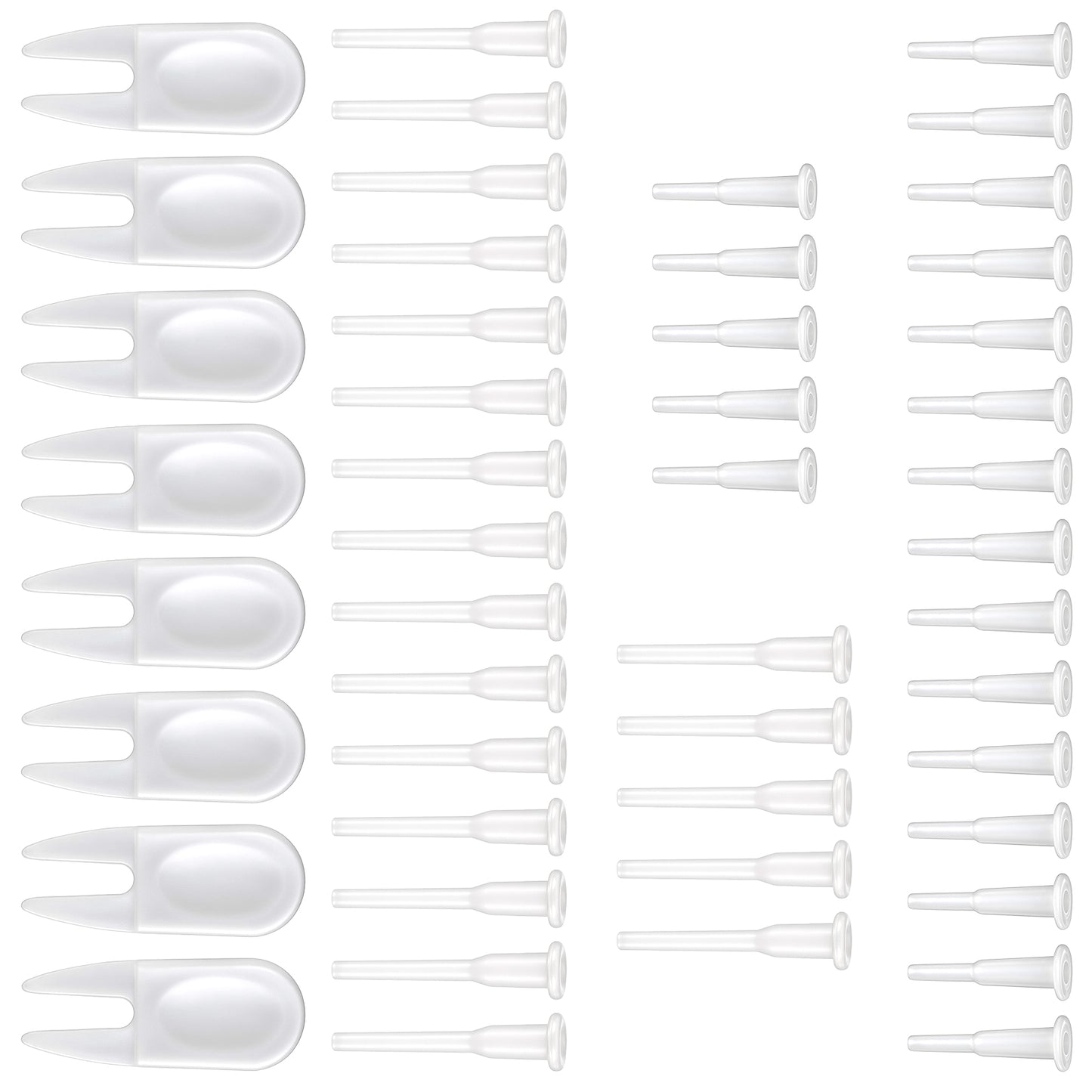 24 Pcs Exercise Ball Plug Replacement Yoga Ball Replacement Plugs Puller Kit Air Plug Valve Nozzles Pilates Balls Air Stopper Plugs Pin Adapter Kit for Exercise Balls Fitness Inflatable Bed Pool
