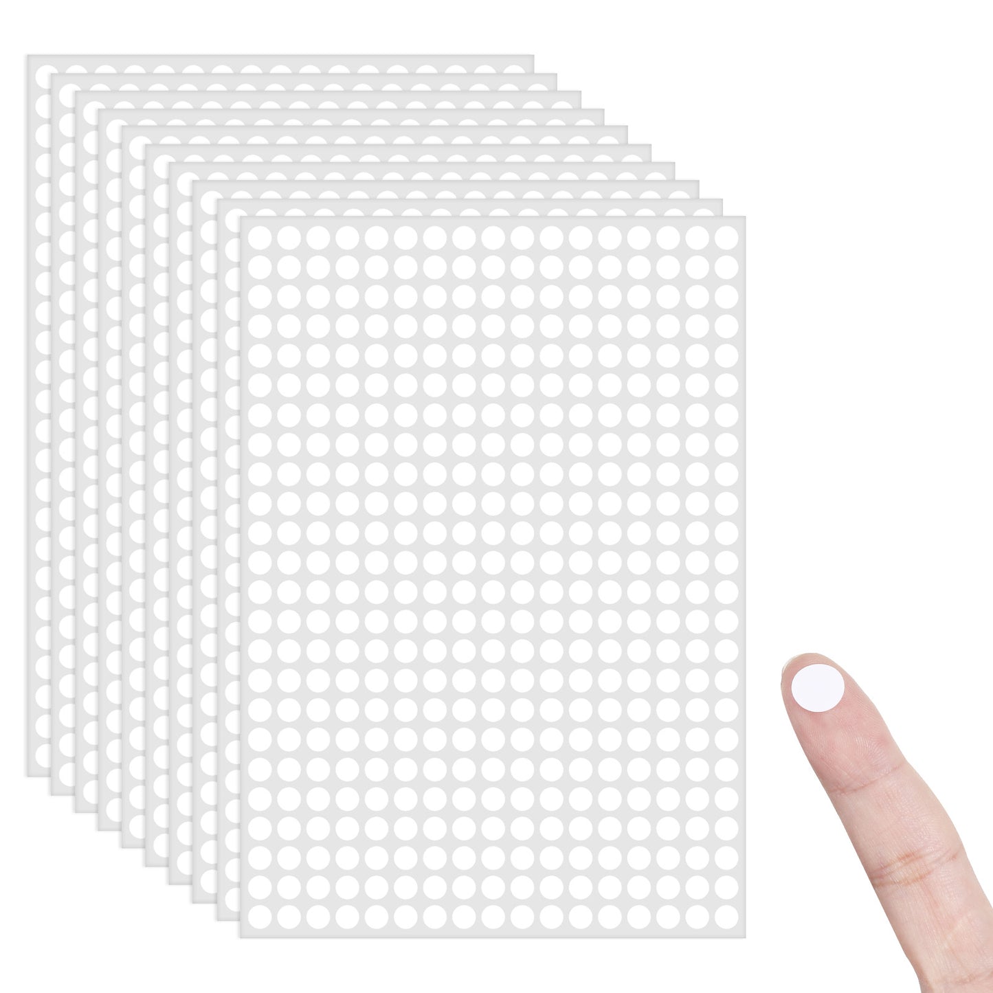 Wanmu 4080Pcs Circle Dot Stickers, White Circle Coding Labels, 3/8 Inch Round Labels Label, Self-Adhesive Writable Coding Labels for Toddler Student Classroom Office Garage Sale
