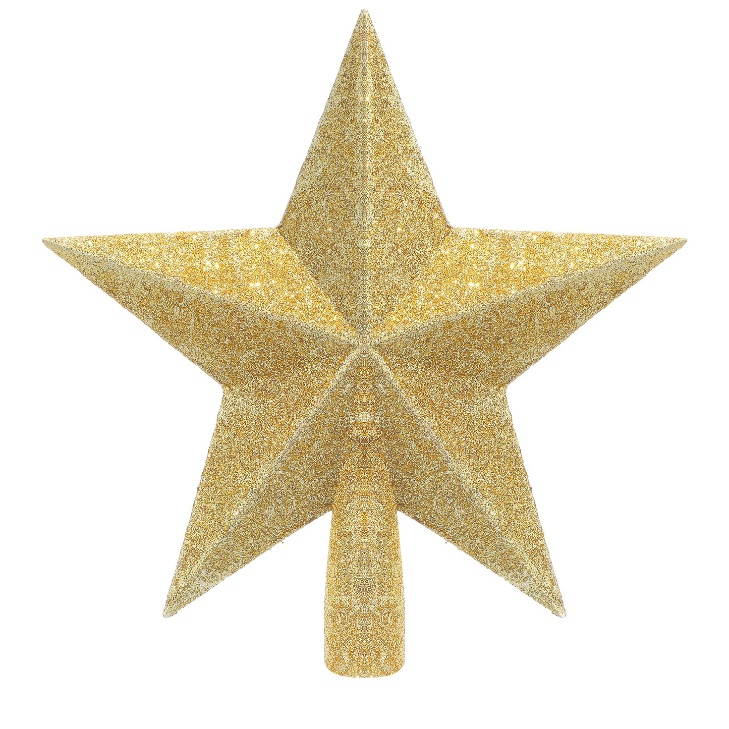 SIbba Christmas Tree Top Crown Glitter Star Decoration, 8 inches Star Tree Topper Christmas Star Treetop for Christmas Ornaments Tree Star for Xmas Christmas Party