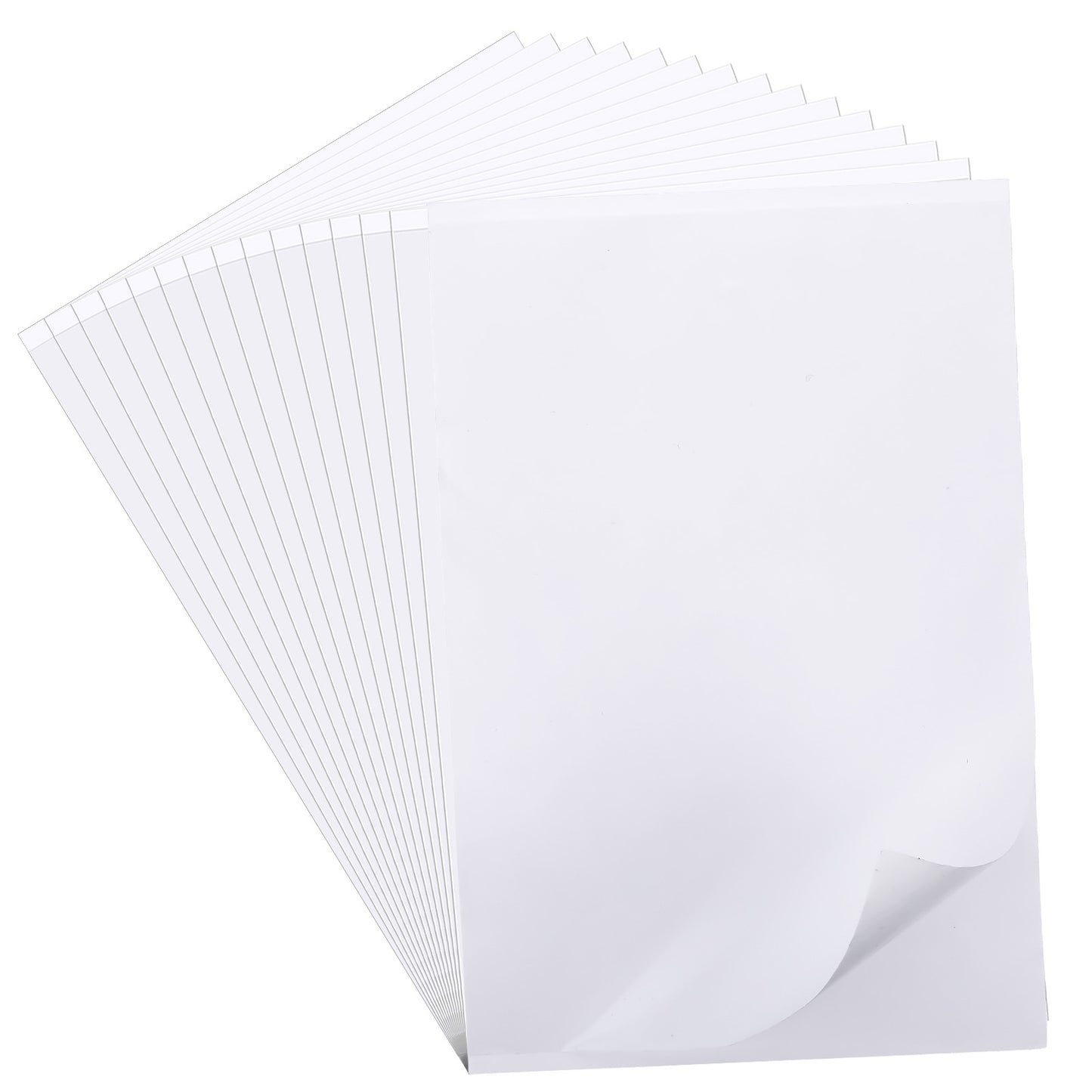 15 Pcs Double Sided Adhesive Tape Sheet Clear Sticky Tumbler Tape Wide Large Super Strong Sticky Tape DIY Art Craft Home Class Office Decorative Handicraft