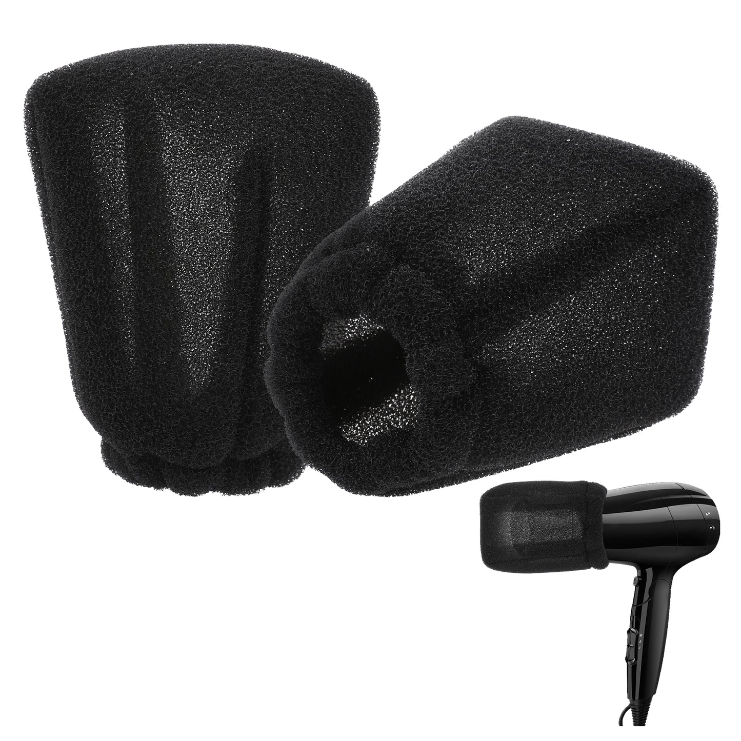 Dimeho 2Pcs Hair Dryer Sock Diffuser Cover Sponge Hair Dryer Diffuser Cover Universal Hair Dryer Attachment Portable Soft Curly Hair Diffuser Cap for Home Travel Hotel Hairstyling Accessories
