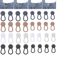 32pcs Button Extenders for Jeans Pants Waist 5 Colors Pant Waistband Expanders for Women Men Instant Waist Extender Buttons No Sew Jeans waist Extension Reusable Pant Button Extender for Trouser Shirt
