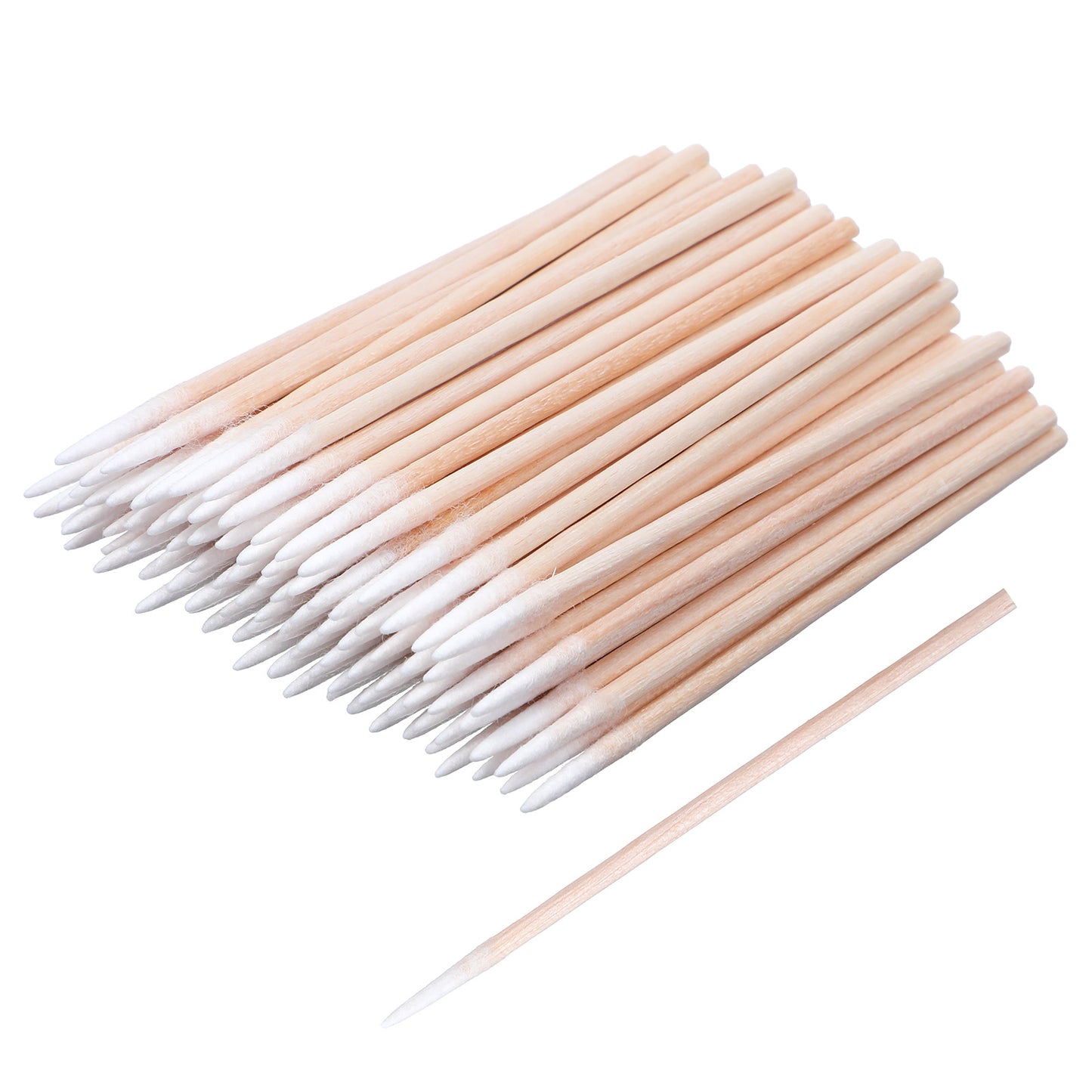 600 Pcs Precision Microblading Cotton Swabs 4 Inch Pointed Cotton Swabs Cottons Sticks Applicator Wood Handle Mini Pointed Tips for Eyebrow Beauty Make-up Nail Clean