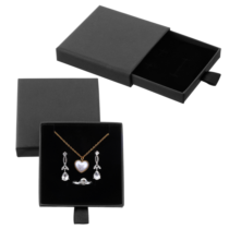 Wanmu 2 Pack Cardboard Jewelry Gift Boxes, Bracelet Gift Box Jewelry Boxes Square Necklace Earring Bracelet Gift Boxes, Small Gift Boxes for Bracelets Earrings Necklaces Jewelry Gifts (8 x 8 x 1.8cm)