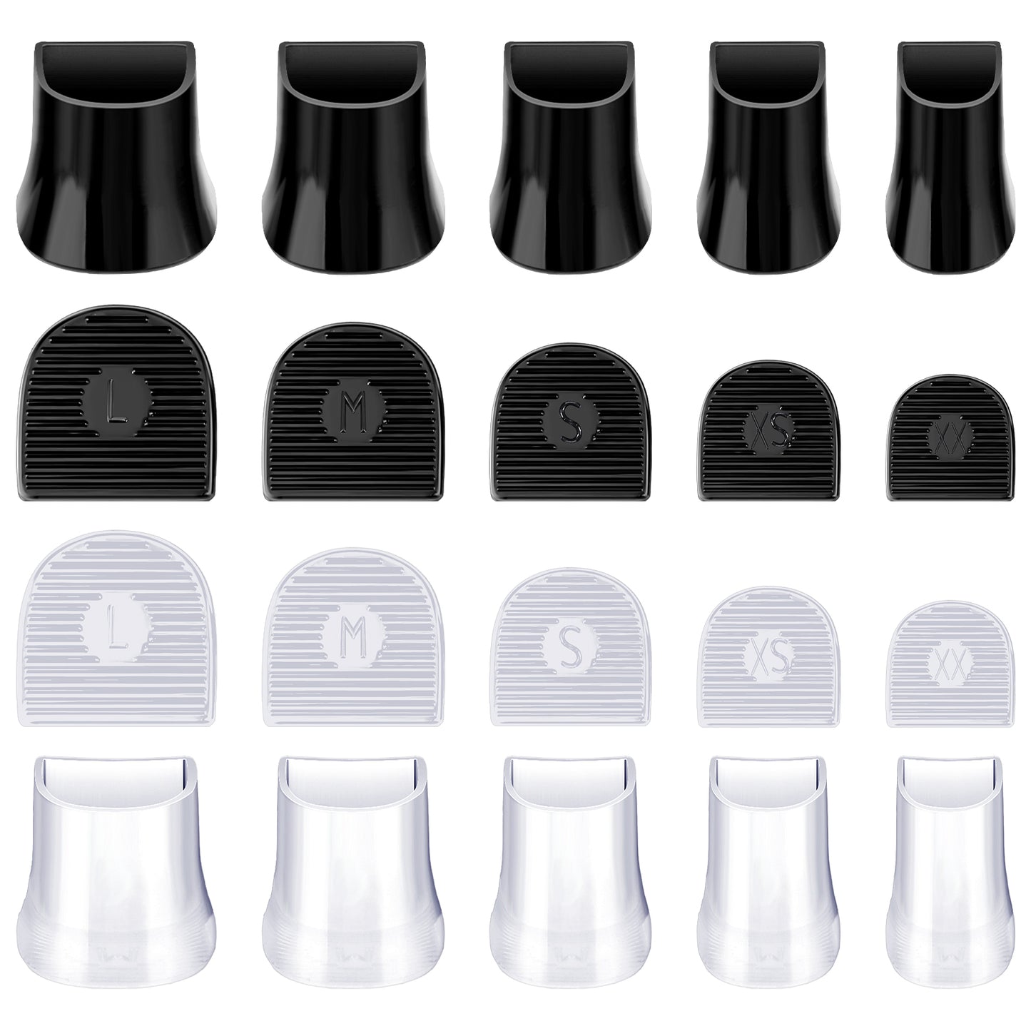 Wanmu 10Pairs High Heel Protectors for Shoes, 5 Sizes Heel Repair Caps Covers, Heel Cover Cups for Walking on Grass and Uneven Road, Heel Stoppers for Weddings, Races, Formal and Occasions