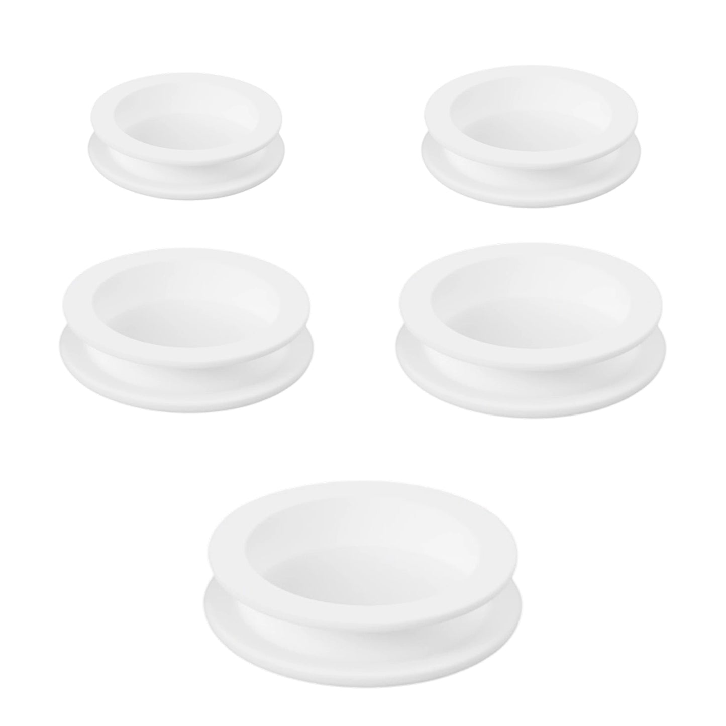 Hadnves 5 Pcs Piggy Bank Stopper, 5 Sizes Replacement Money Saving Box Rubber Plugs Round Seal Hole Cover for Coin Jar Accessories (28mm, 30mm, 32mm, 34mm, 36mm)