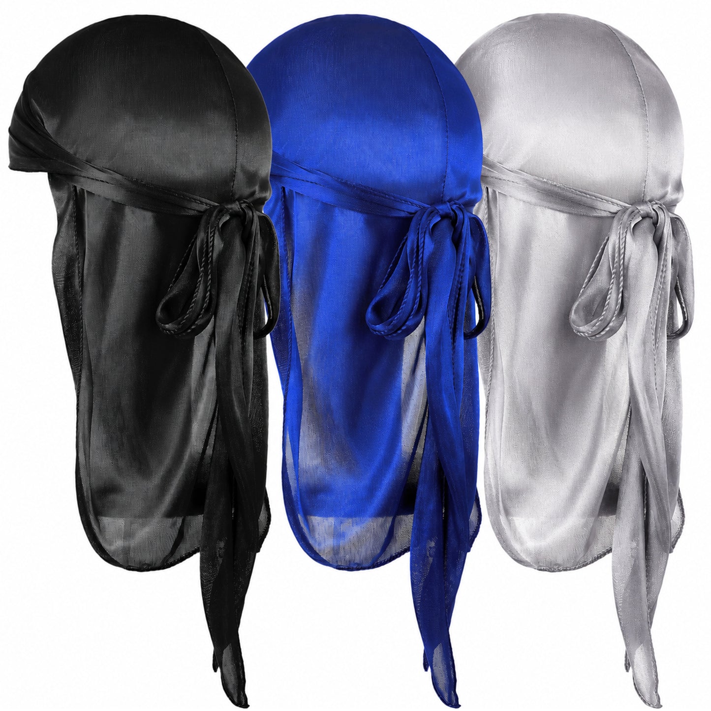 Wanmu 3pcs Durag for Kids Satin Baby Toddler Durag Cap for Boy Girls