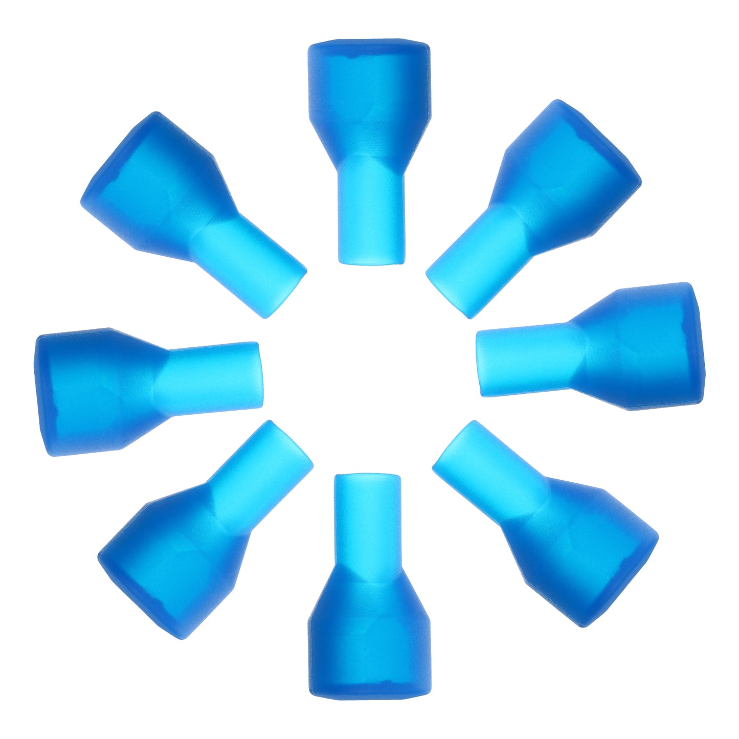 Wanmu 8 Pcs Bite Valve Replacement, Mouthpieces Valve Bladder Accessories for Most Brands Hydration, Dust Cover , Backpack Water Reservoir - Blue