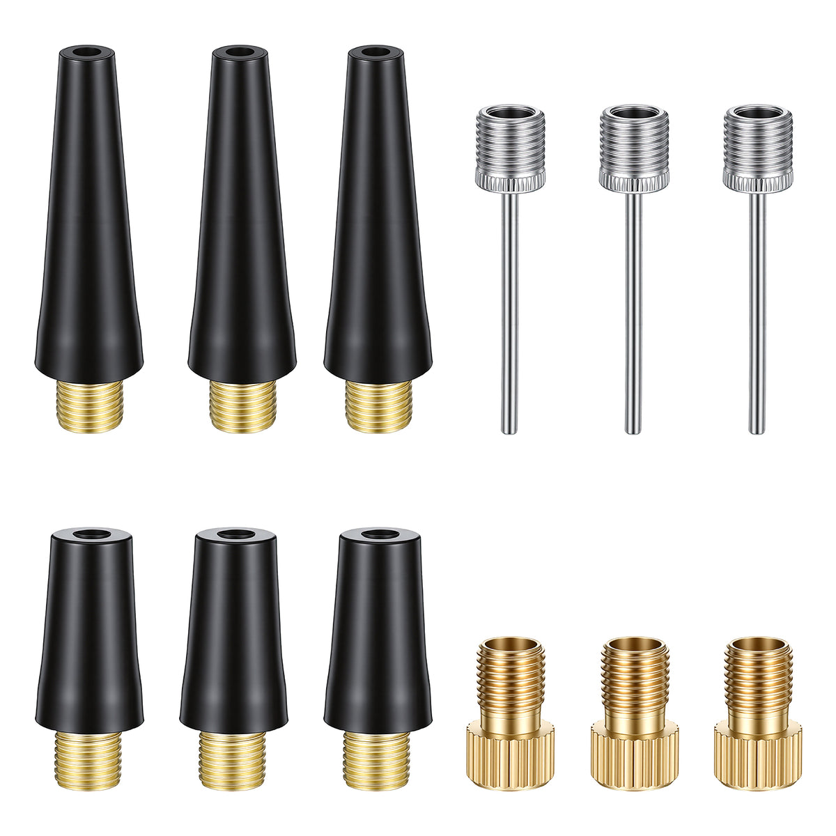 QFGasre Ball Pump Needle Set, 12 Pcs Air Pump Nozzle Adapter Kit