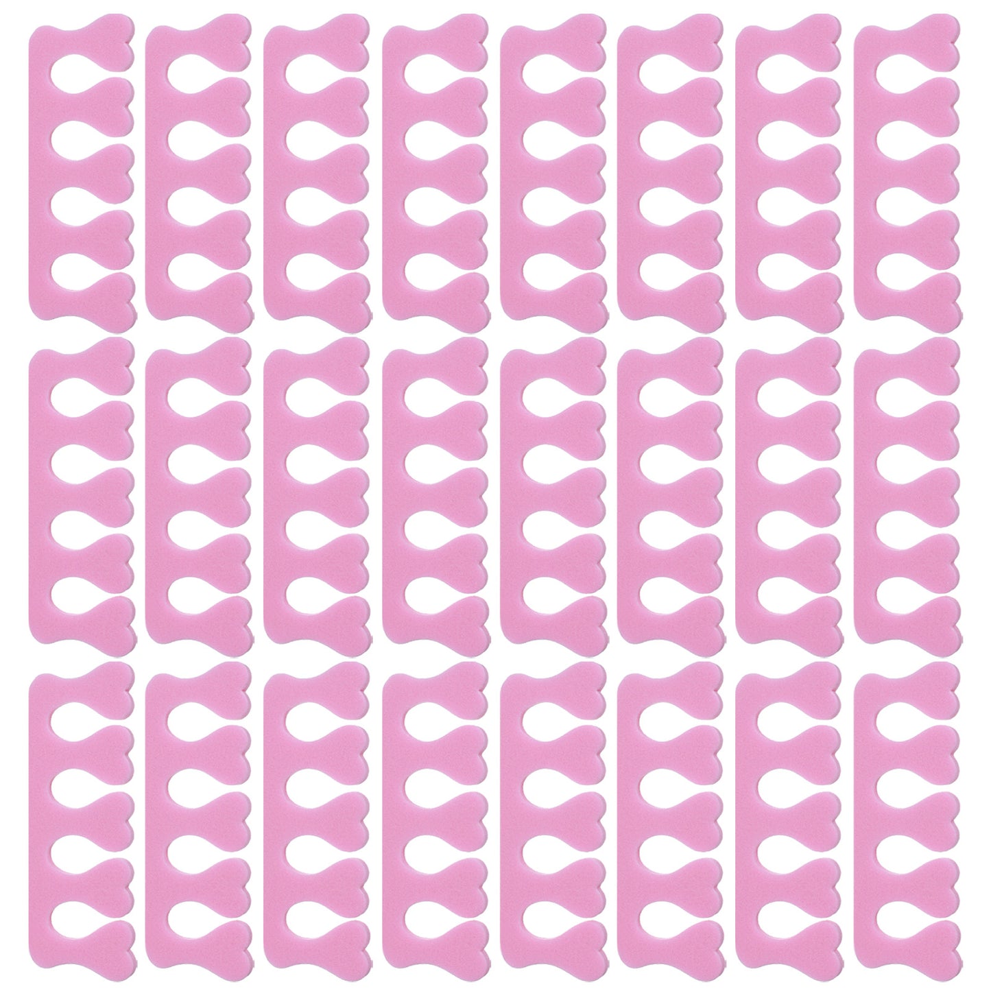 Hadnves 25 Pcs Sponge Toe Separators Toe Dividers Spacer Soft Finger Pedicure Tool for Pedicure Polishing Grooming Manicure Coating Gel Nail Art Beauty Accessories Women, Pink