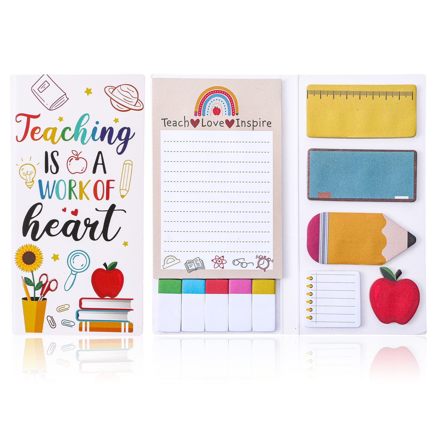 Wanmu Notes Variety Pack, Colored Sticky Notes Set, Fun Blackboard Self-Stick Note Tabs, Colored Writing Memo Pads, Book Annotation Kit
