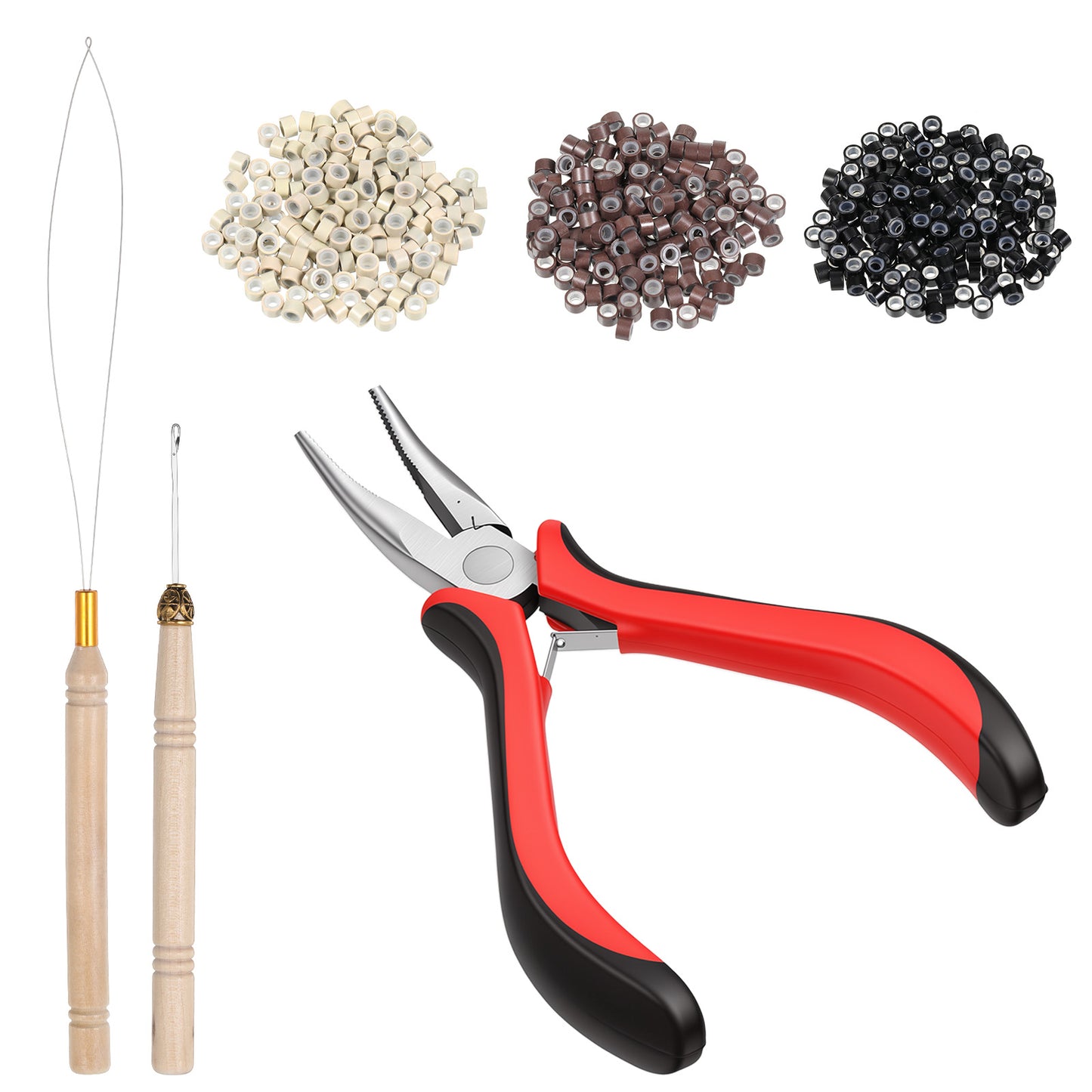 Hadnves 603 PCS Hair Extension Tool Kits