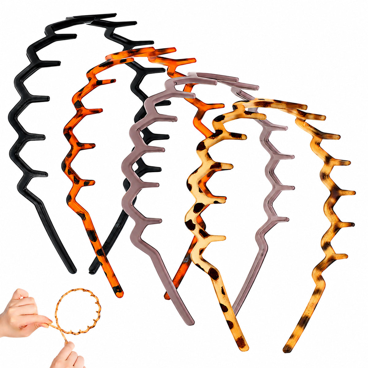 ElevateTech Zig Zag Headbands for Women