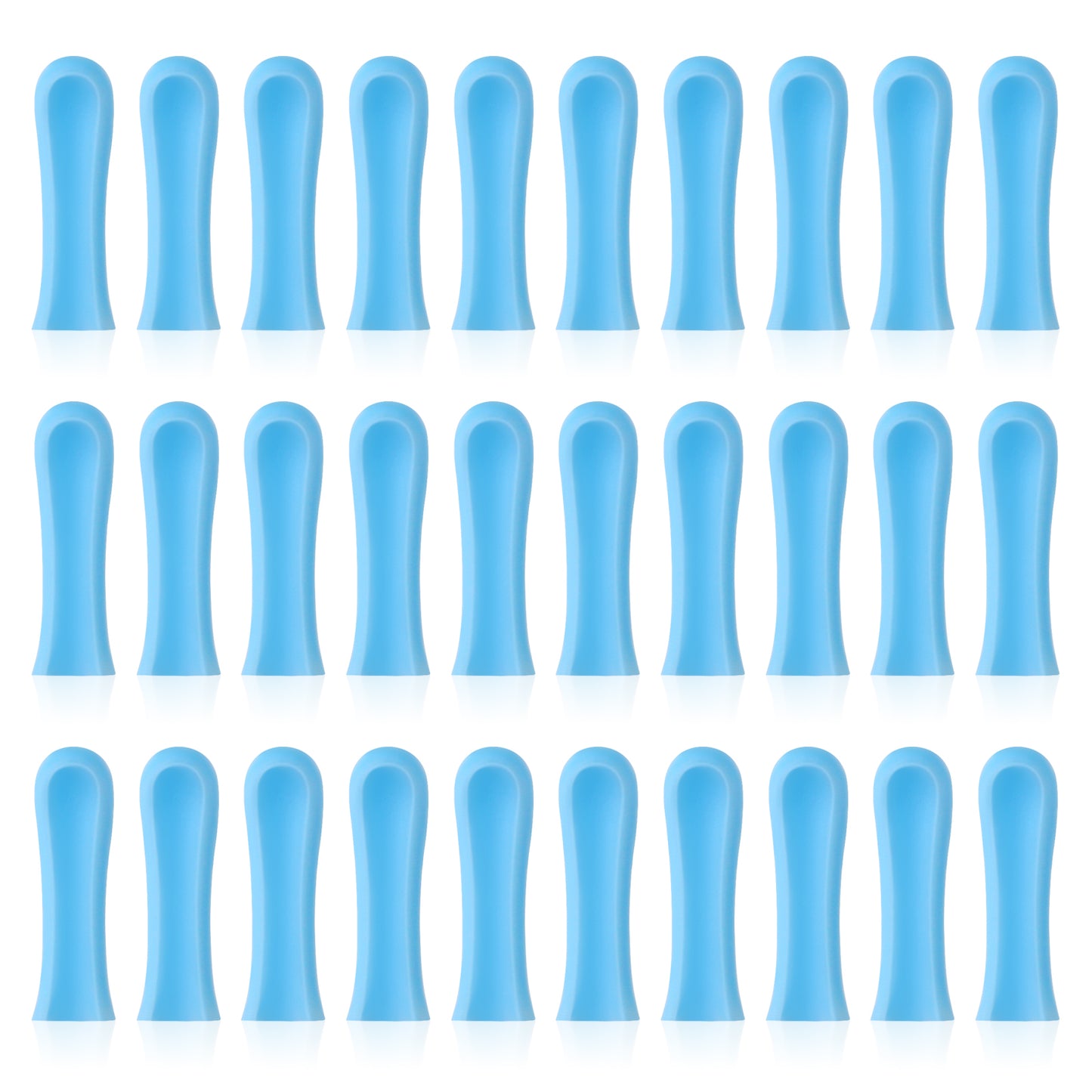 30Pcs Ear Cleaner Tips Ear Wax Removal Replacement Tips Ear Spoon Tips Ear Cleaner Replacement Tips Silicone Soft Cleaning Reuse Cap for Ear Wax Removal Tool Accessories for Adults Ear Wax Endoscope